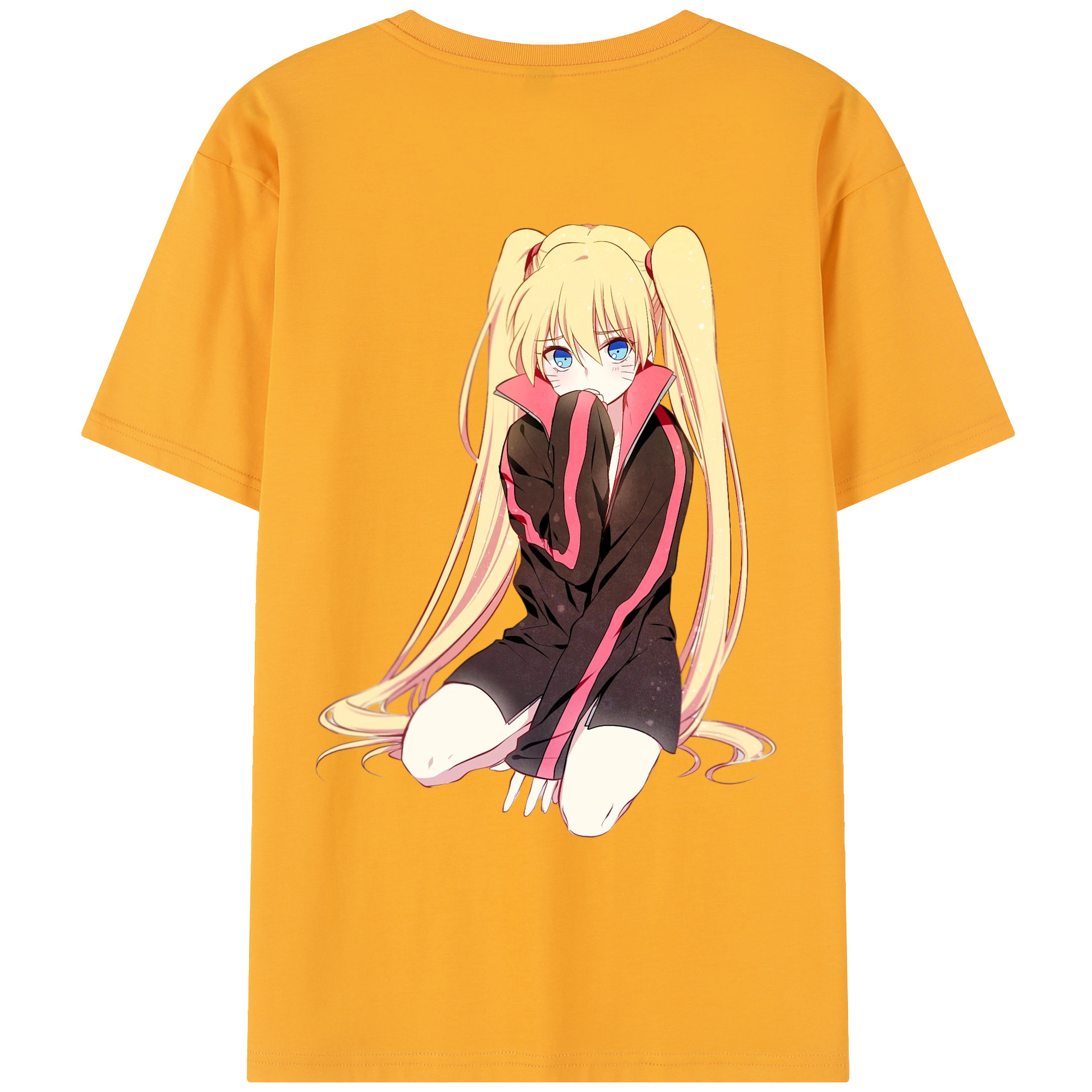 （画像用） NARUTO -ナルト- うずまき ナルト Uzumaki Naruto レディース半袖Tシャツ(バックプリント)