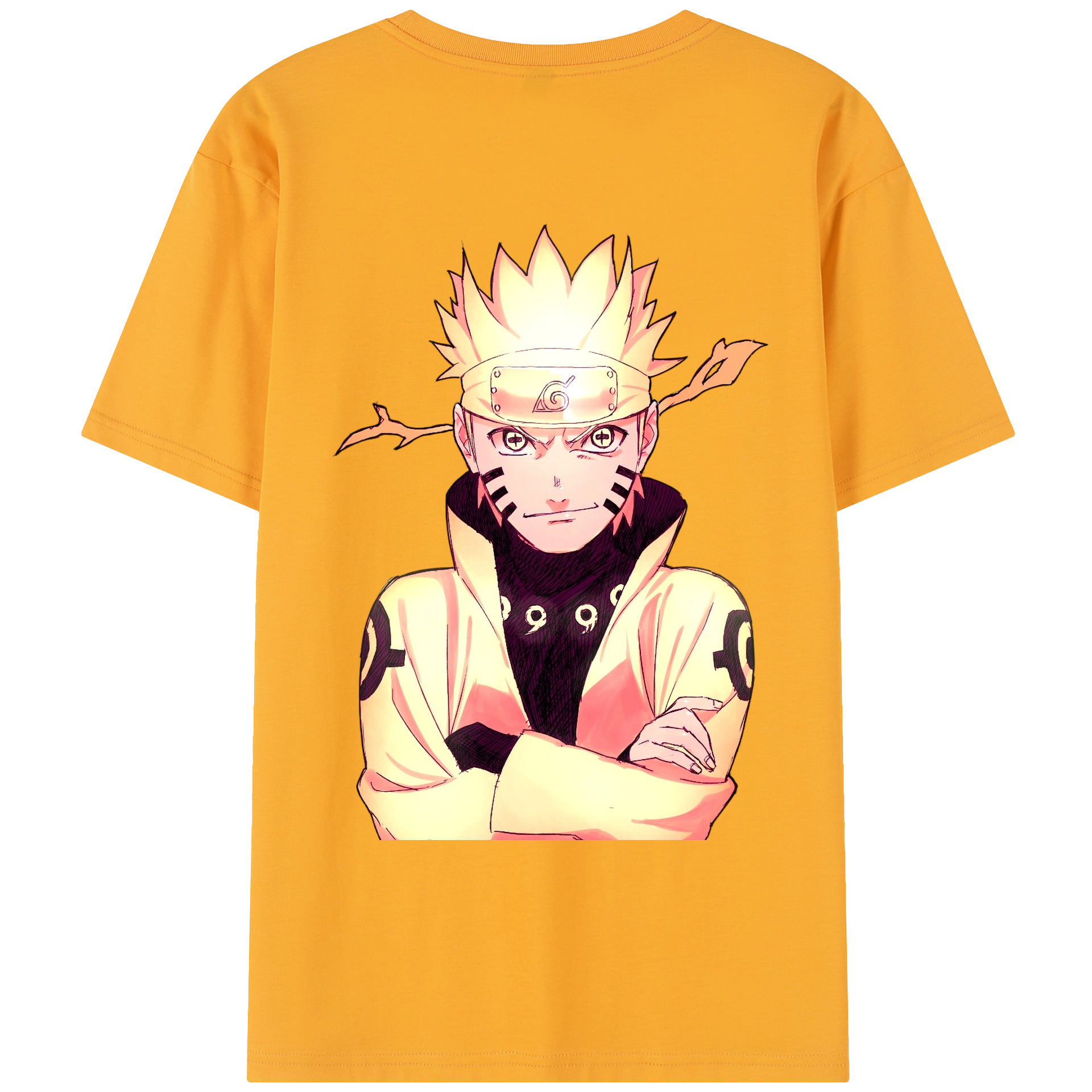 （画像用） NARUTO -ナルト- うずまき ナルト Uzumaki Naruto レディース半袖Tシャツ(バックプリント)