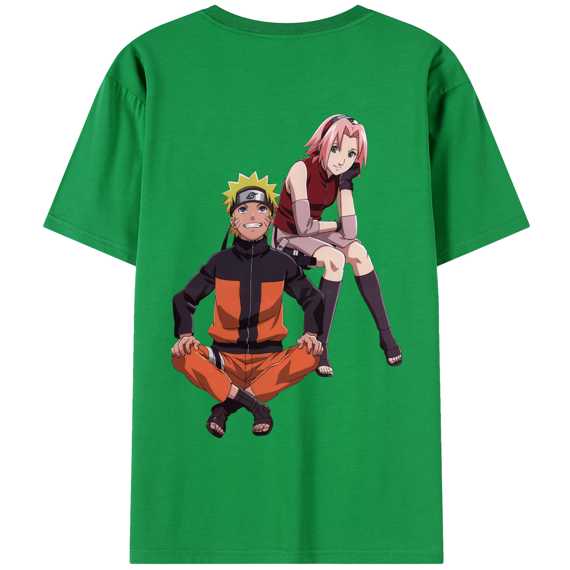 （画像用） NARUTO -ナルト- うずまき ナルト Uzumaki Naruto レディース半袖Tシャツ(バックプリント)