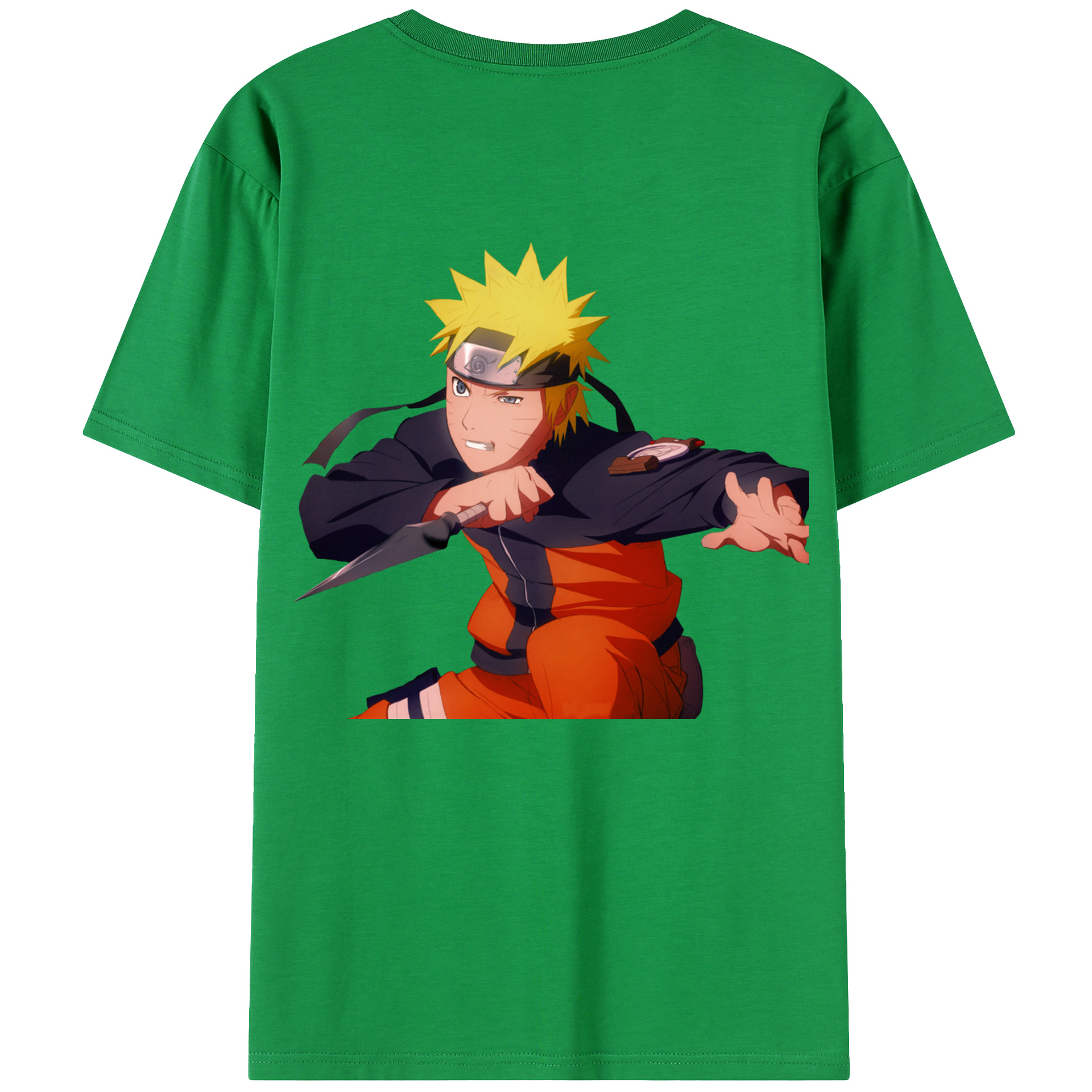 （画像用） NARUTO -ナルト- うずまき ナルト Uzumaki Naruto レディース半袖Tシャツ(バックプリント)