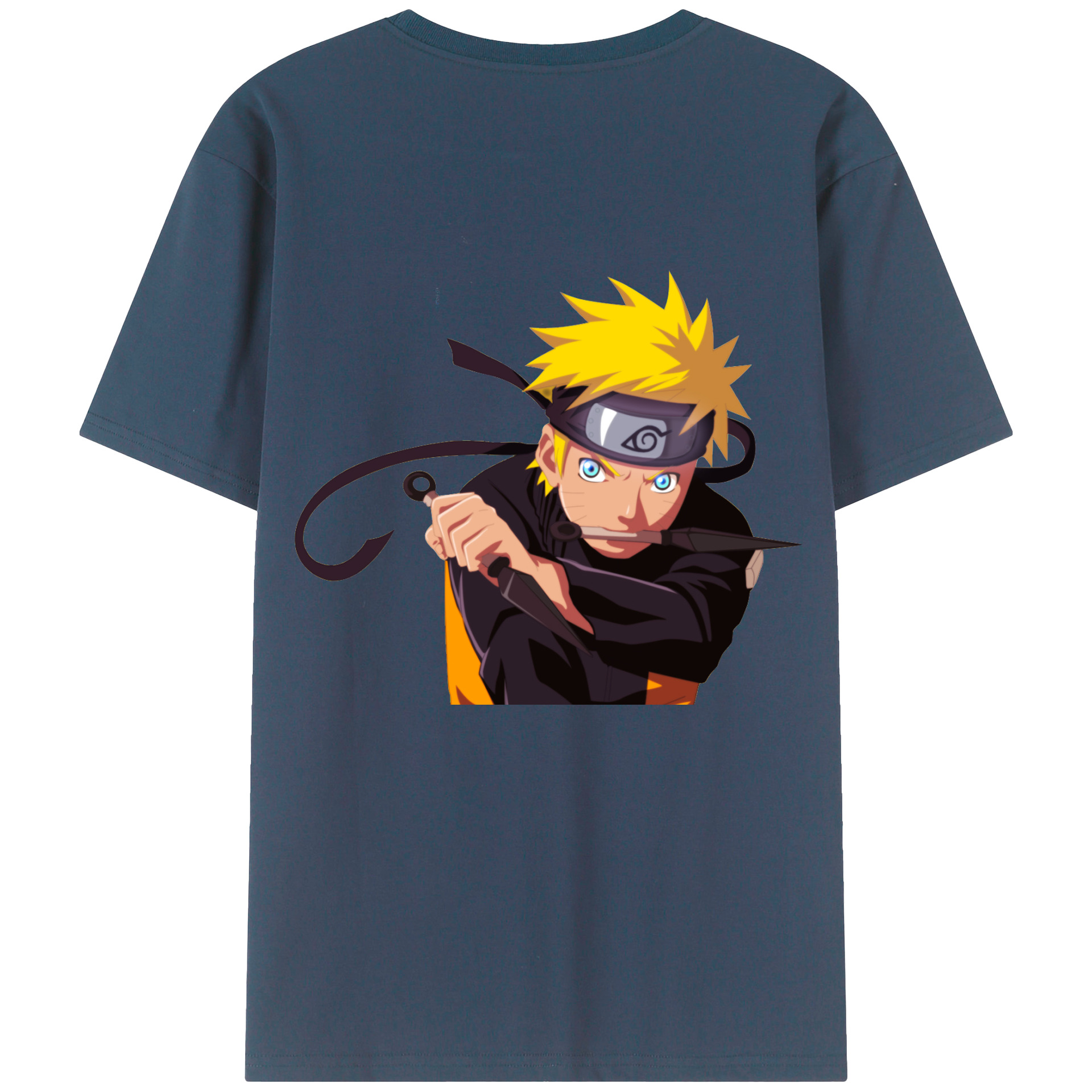（画像用） NARUTO -ナルト- うずまき ナルト Uzumaki Naruto レディース半袖Tシャツ(バックプリント)