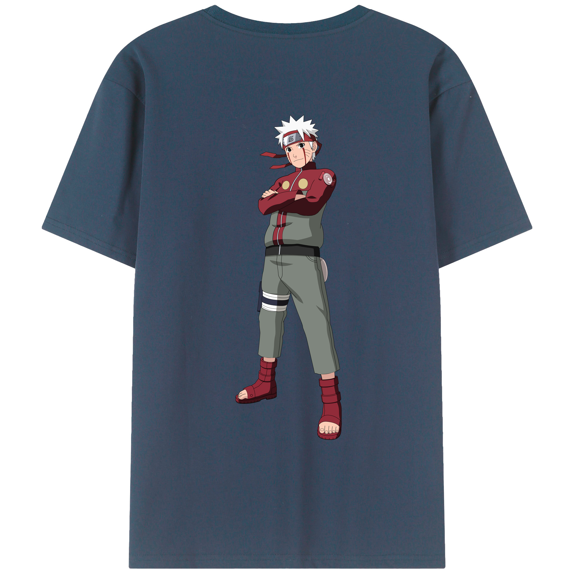 （画像用） NARUTO -ナルト- うずまき ナルト Uzumaki Naruto レディース半袖Tシャツ(バックプリント)