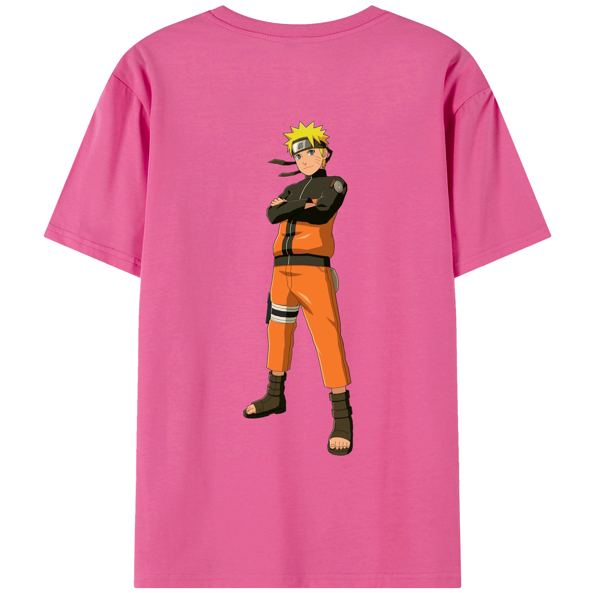 （画像用） NARUTO -ナルト- うずまき ナルト Uzumaki Naruto レディース半袖Tシャツ(バックプリント)