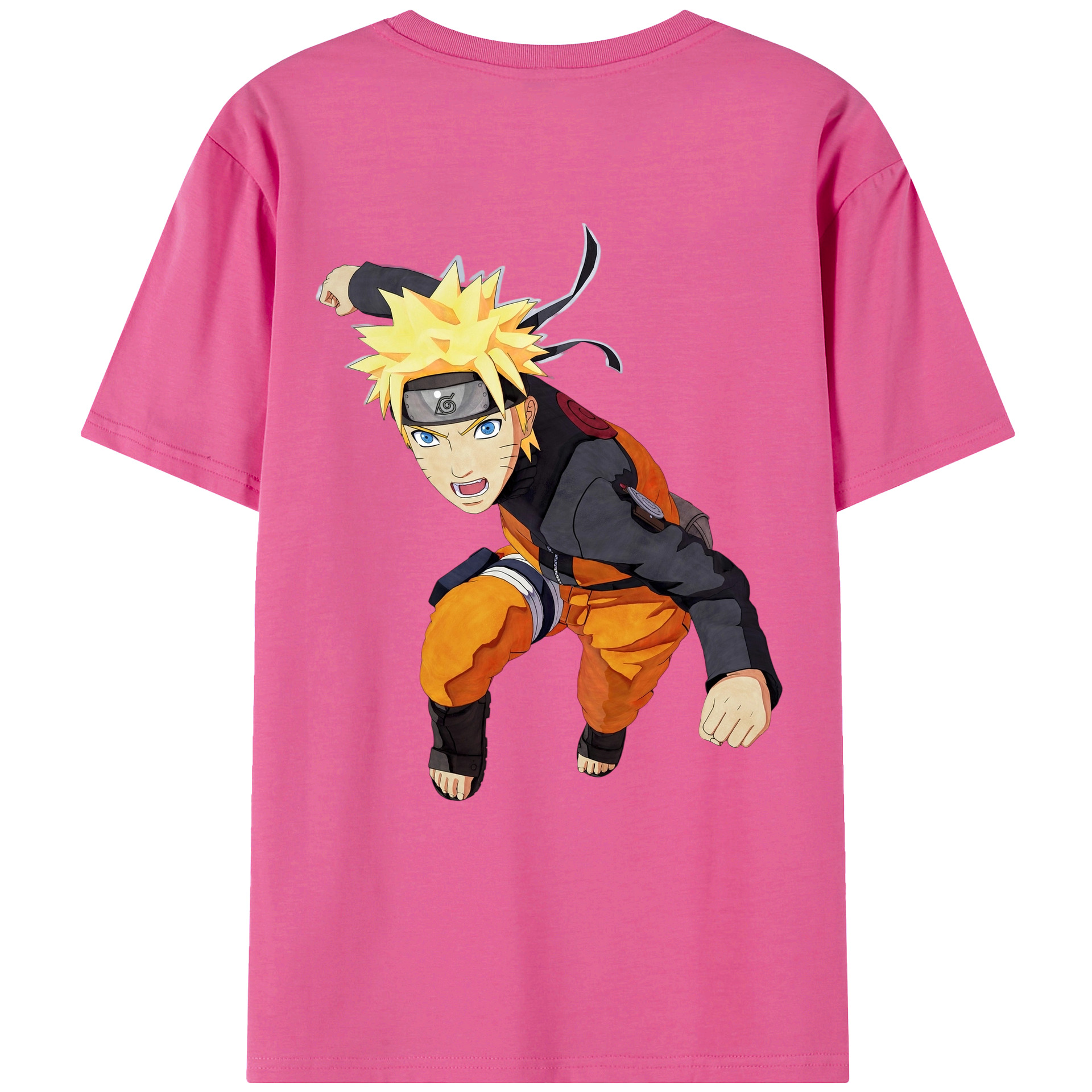 （画像用） NARUTO -ナルト- うずまき ナルト Uzumaki Naruto レディース半袖Tシャツ(バックプリント)