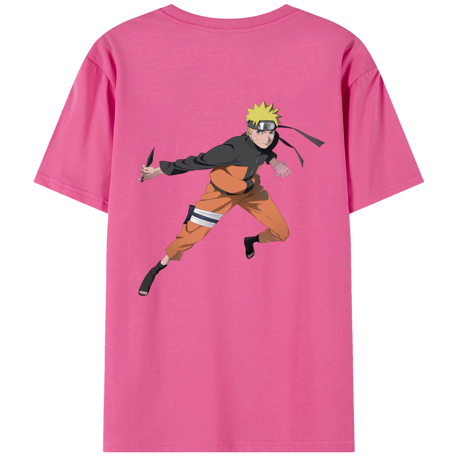 （画像用） NARUTO -ナルト- うずまき ナルト Uzumaki Naruto レディース半袖Tシャツ(バックプリント)