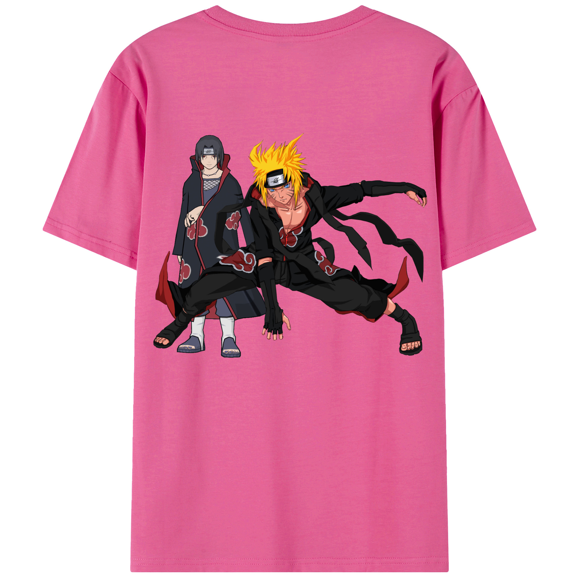 （画像用） NARUTO -ナルト- うずまき ナルト Uzumaki Naruto レディース半袖Tシャツ(バックプリント)