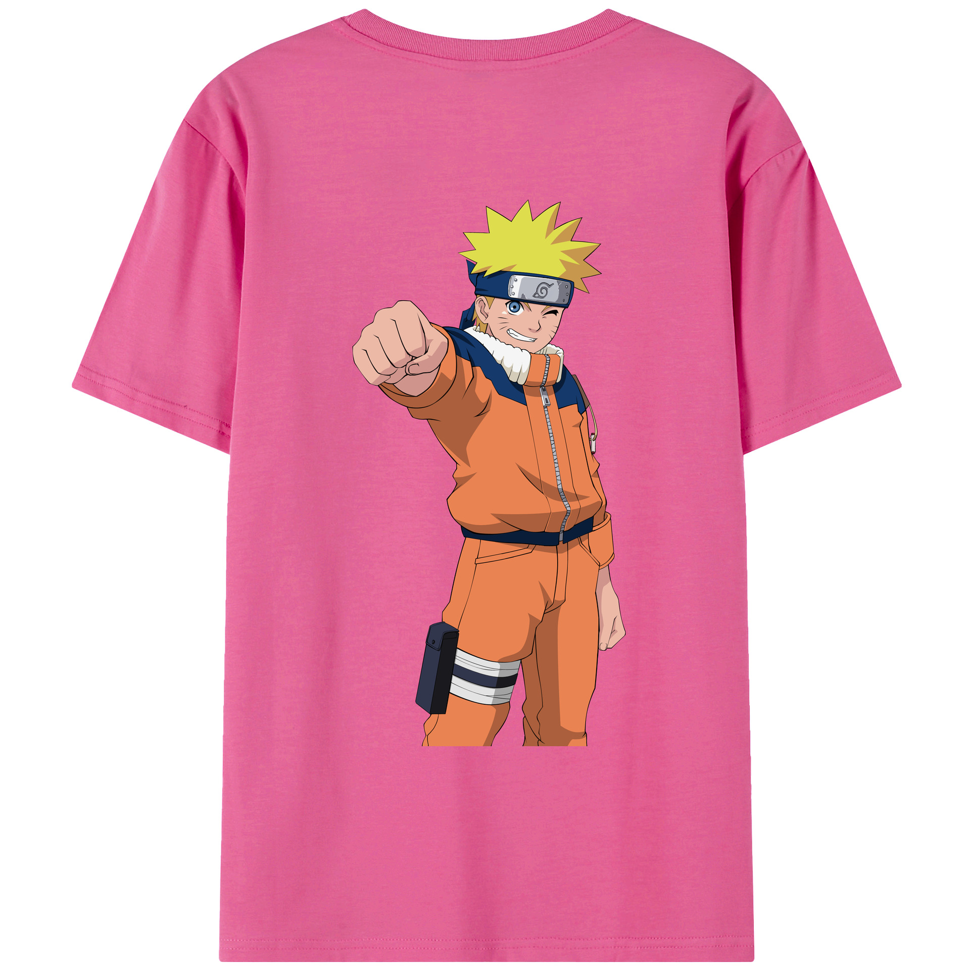 （画像用） NARUTO -ナルト- うずまき ナルト Uzumaki Naruto レディース半袖Tシャツ(バックプリント)