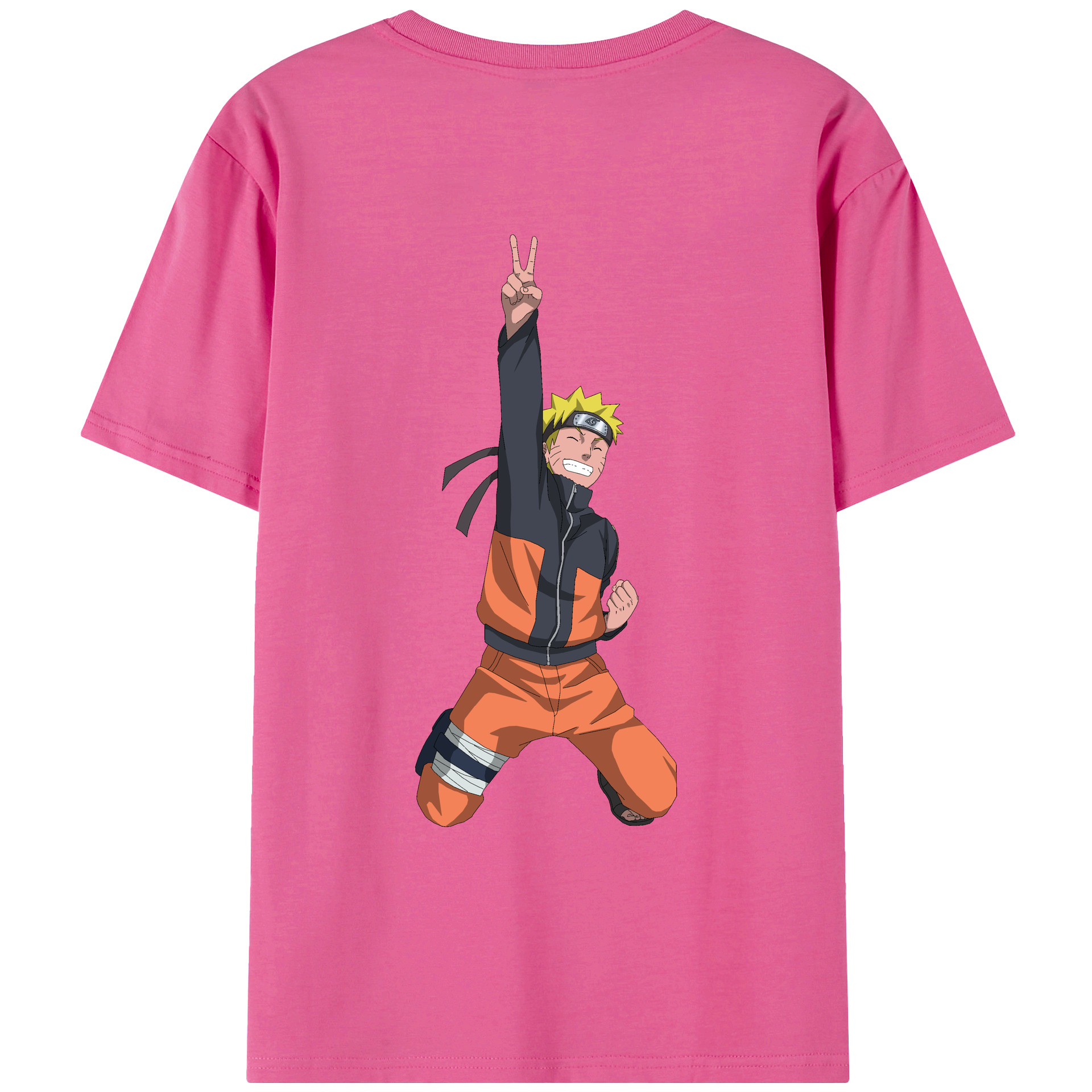 （画像用） NARUTO -ナルト- うずまき ナルト Uzumaki Naruto レディース半袖Tシャツ(バックプリント)