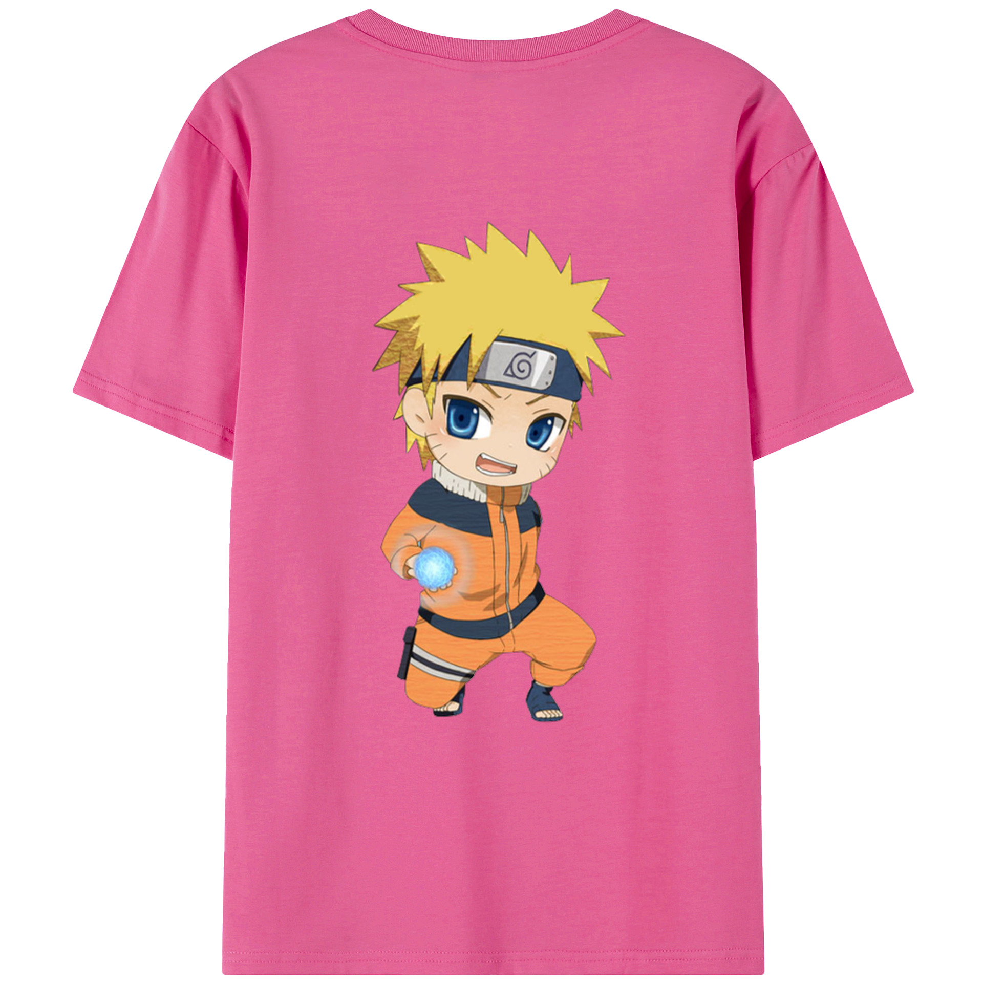 （画像用） NARUTO -ナルト- うずまき ナルト Uzumaki Naruto レディース半袖Tシャツ(バックプリント)