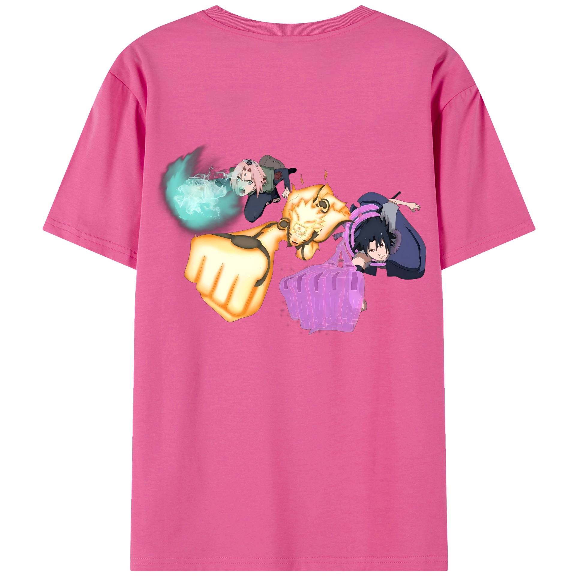 （画像用） NARUTO -ナルト- うずまき ナルト Uzumaki Naruto レディース半袖Tシャツ(バックプリント)
