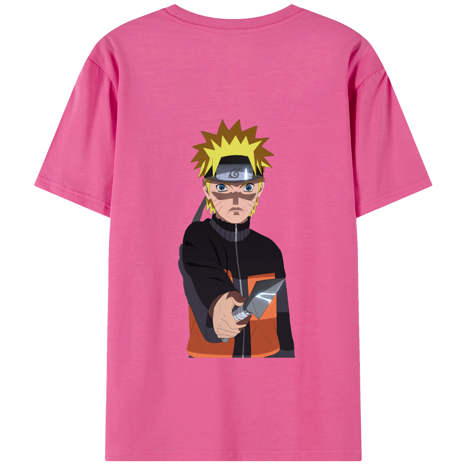 （画像用） NARUTO -ナルト- うずまき ナルト Uzumaki Naruto レディース半袖Tシャツ(バックプリント)