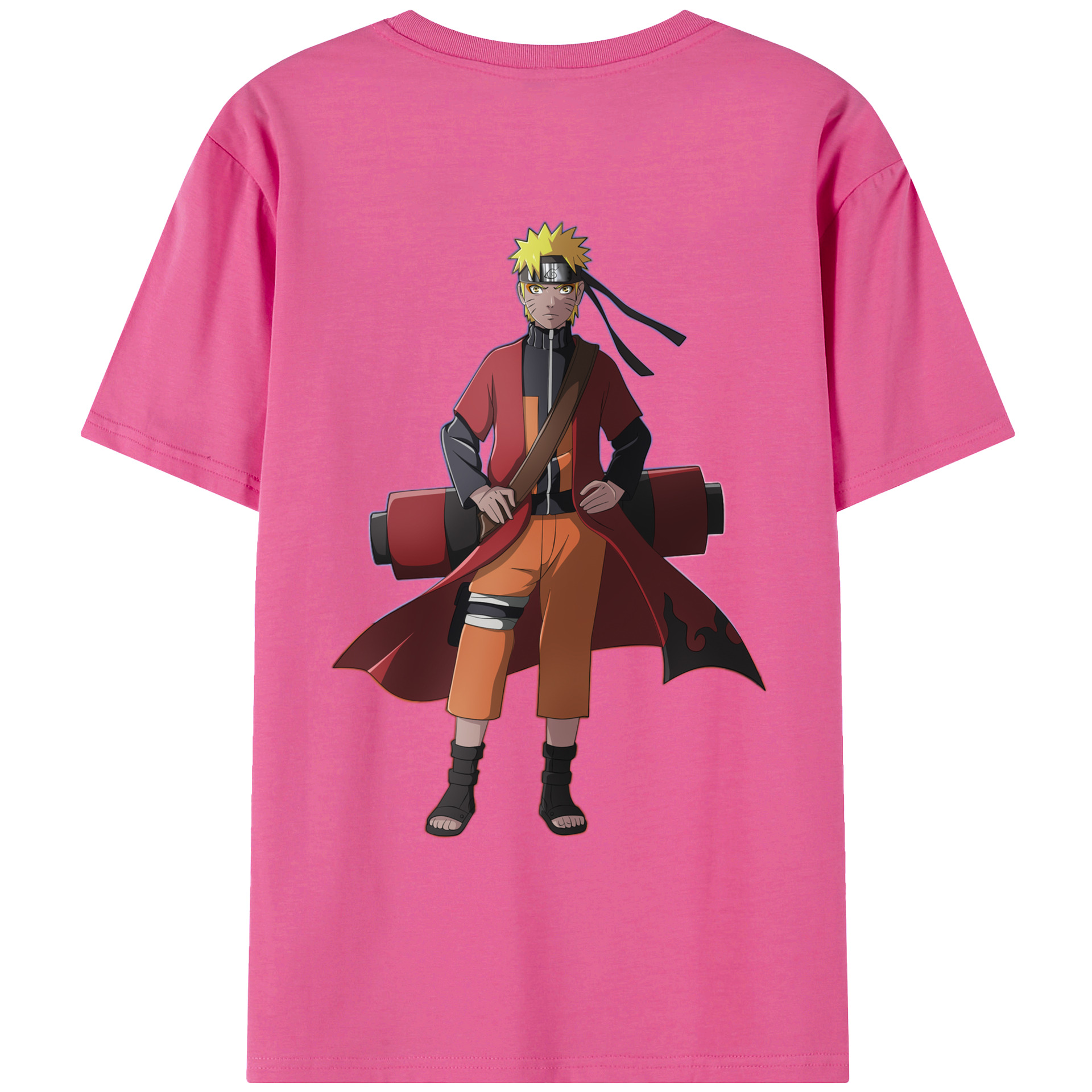 （画像用） NARUTO -ナルト- うずまき ナルト Uzumaki Naruto レディース半袖Tシャツ(バックプリント)
