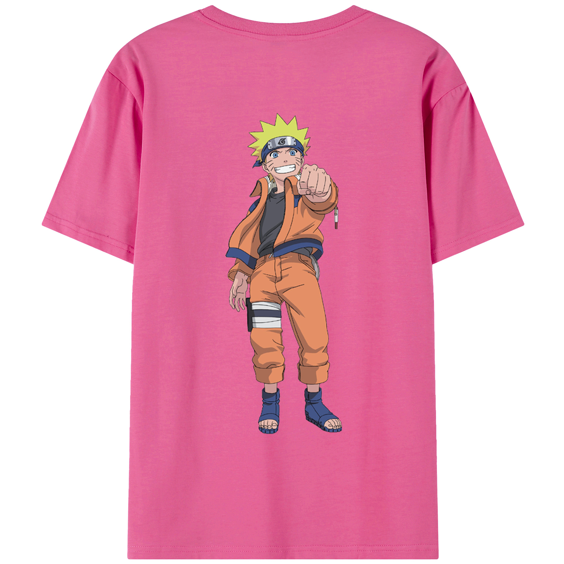 （画像用） NARUTO -ナルト- うずまき ナルト Uzumaki Naruto レディース半袖Tシャツ(バックプリント)