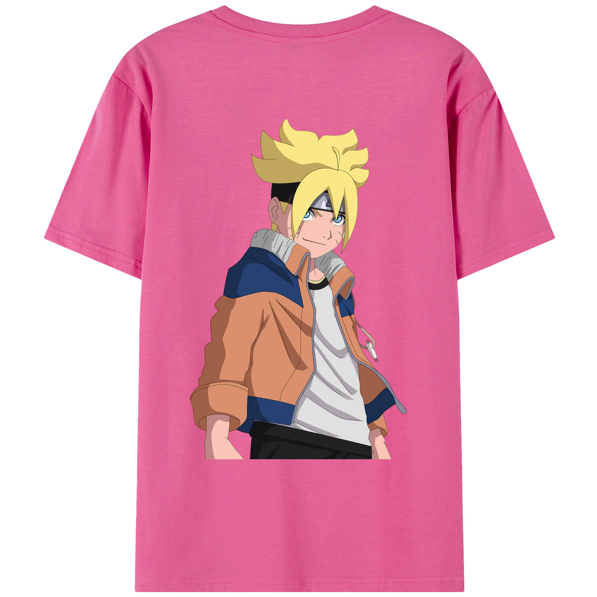 （画像用） NARUTO -ナルト- うずまき ナルト Uzumaki Naruto レディース半袖Tシャツ(バックプリント)