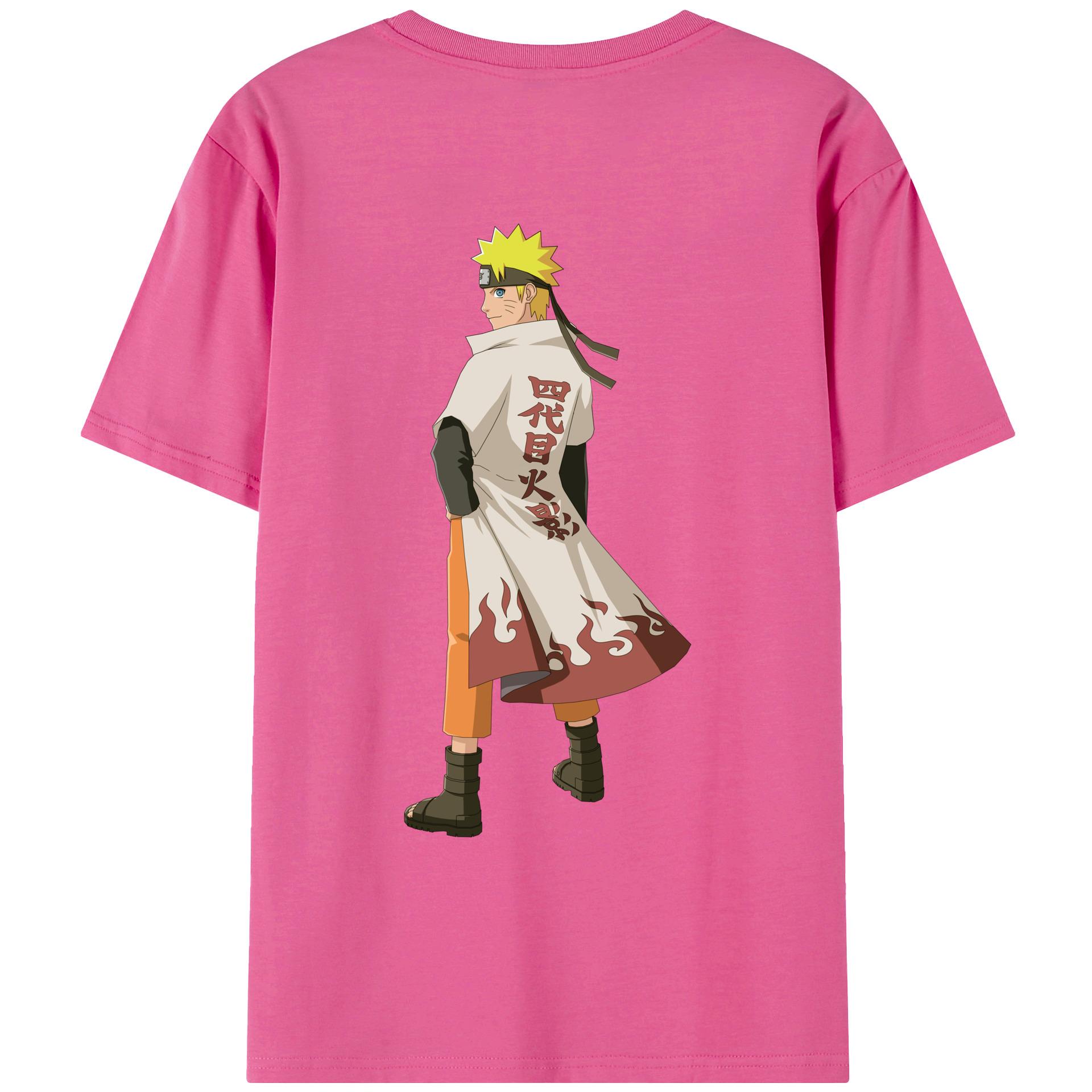 （画像用） NARUTO -ナルト- うずまき ナルト Uzumaki Naruto レディース半袖Tシャツ(バックプリント)