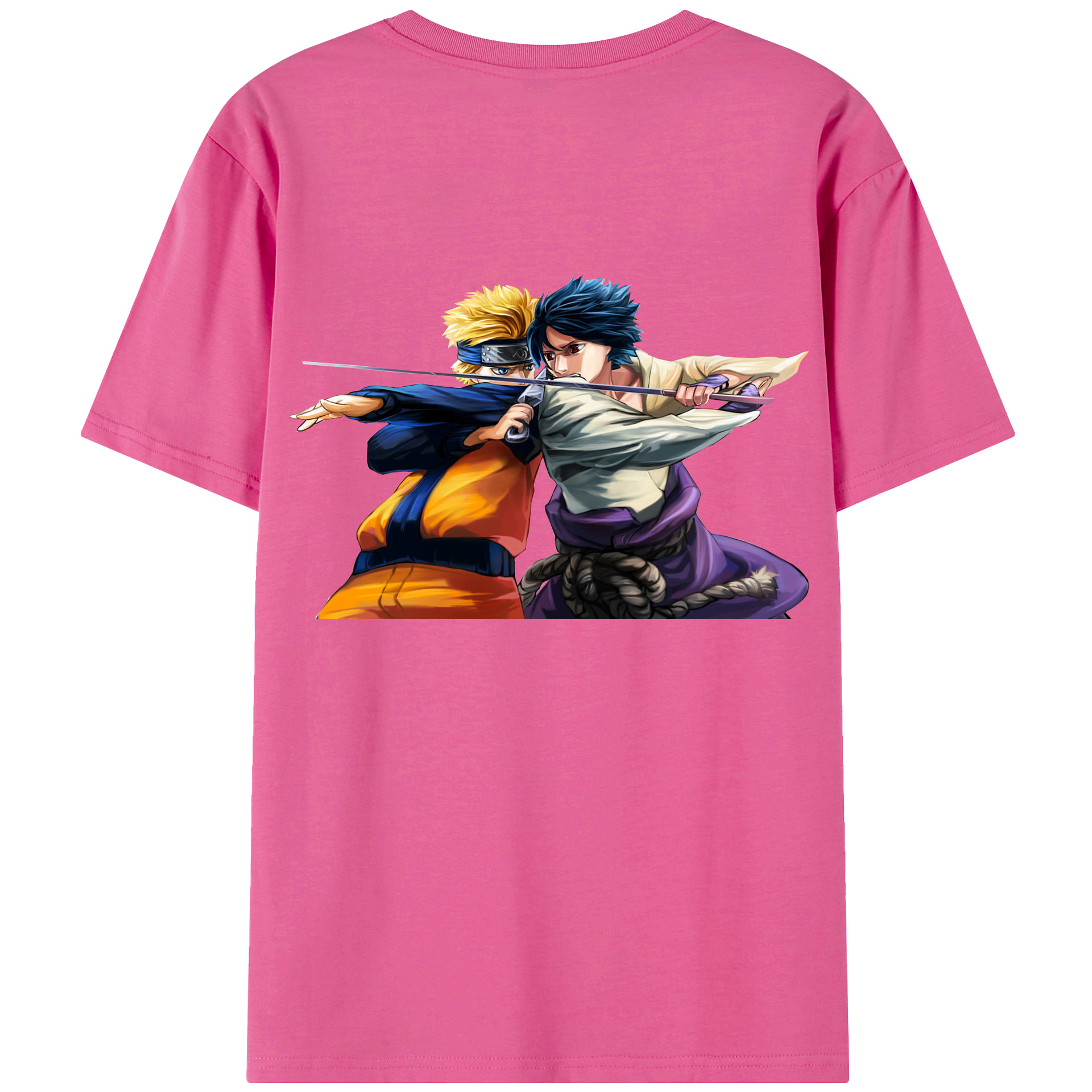 （画像用） NARUTO -ナルト- うずまき ナルト Uzumaki Naruto レディース半袖Tシャツ(バックプリント)