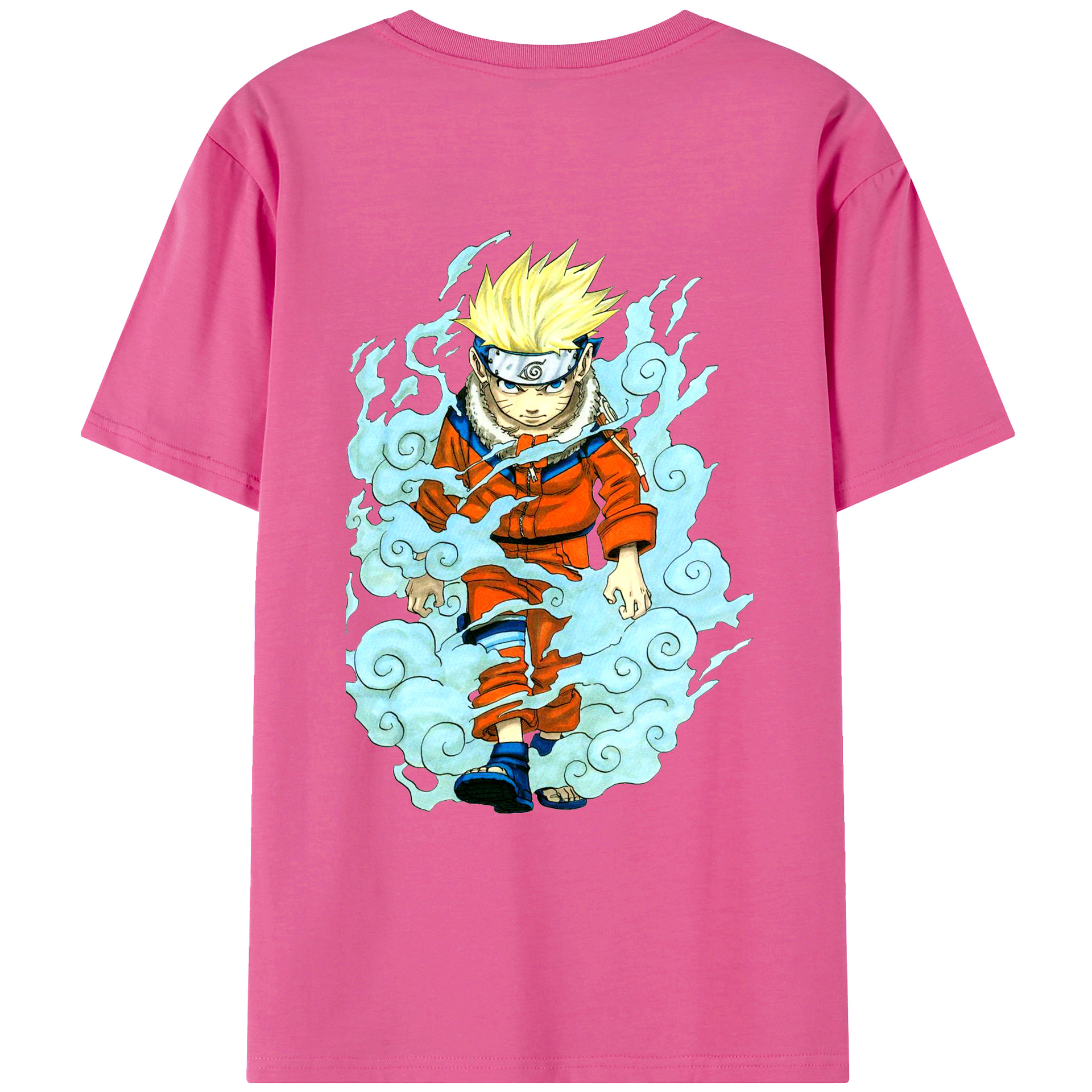 （画像用） NARUTO -ナルト- うずまき ナルト Uzumaki Naruto レディース半袖Tシャツ(バックプリント)