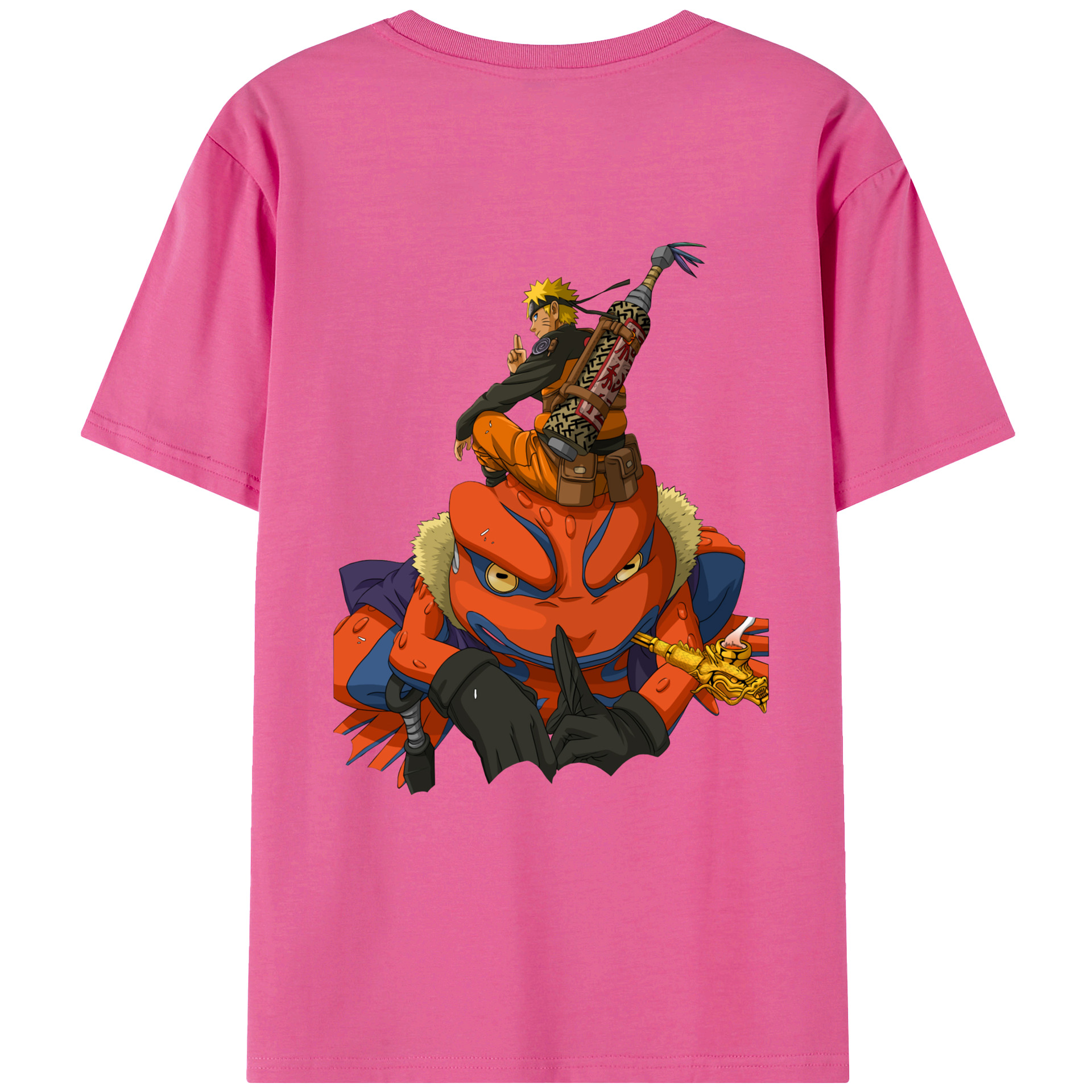 （画像用） NARUTO -ナルト- うずまき ナルト Uzumaki Naruto レディース半袖Tシャツ(バックプリント)