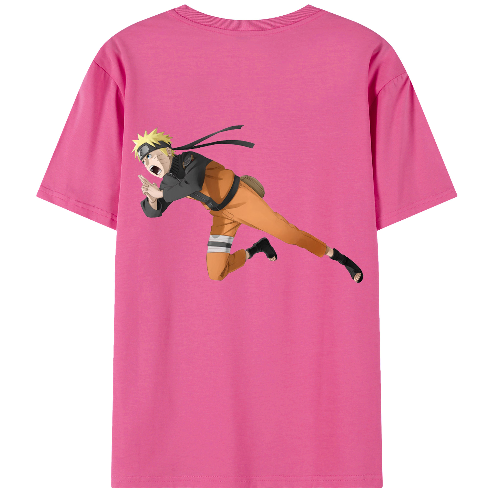 （画像用） NARUTO -ナルト- うずまき ナルト Uzumaki Naruto レディース半袖Tシャツ(バックプリント)