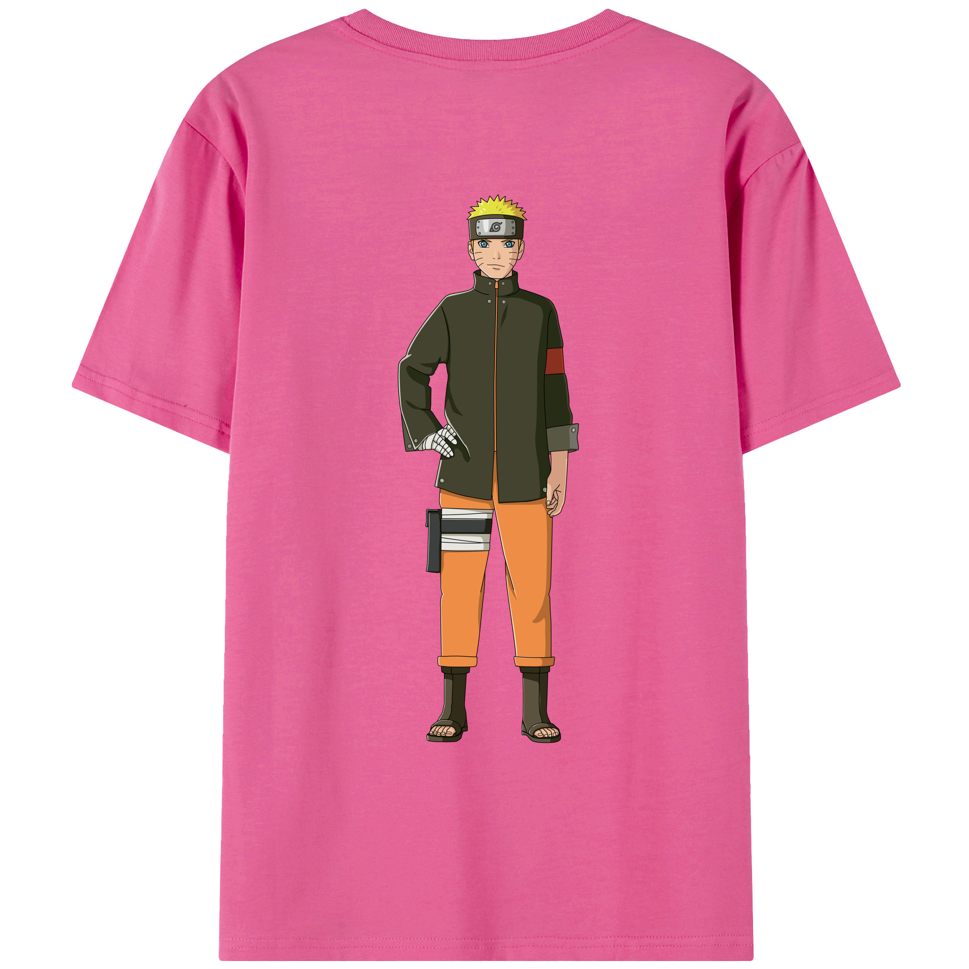 （画像用） NARUTO -ナルト- うずまき ナルト Uzumaki Naruto レディース半袖Tシャツ(バックプリント)