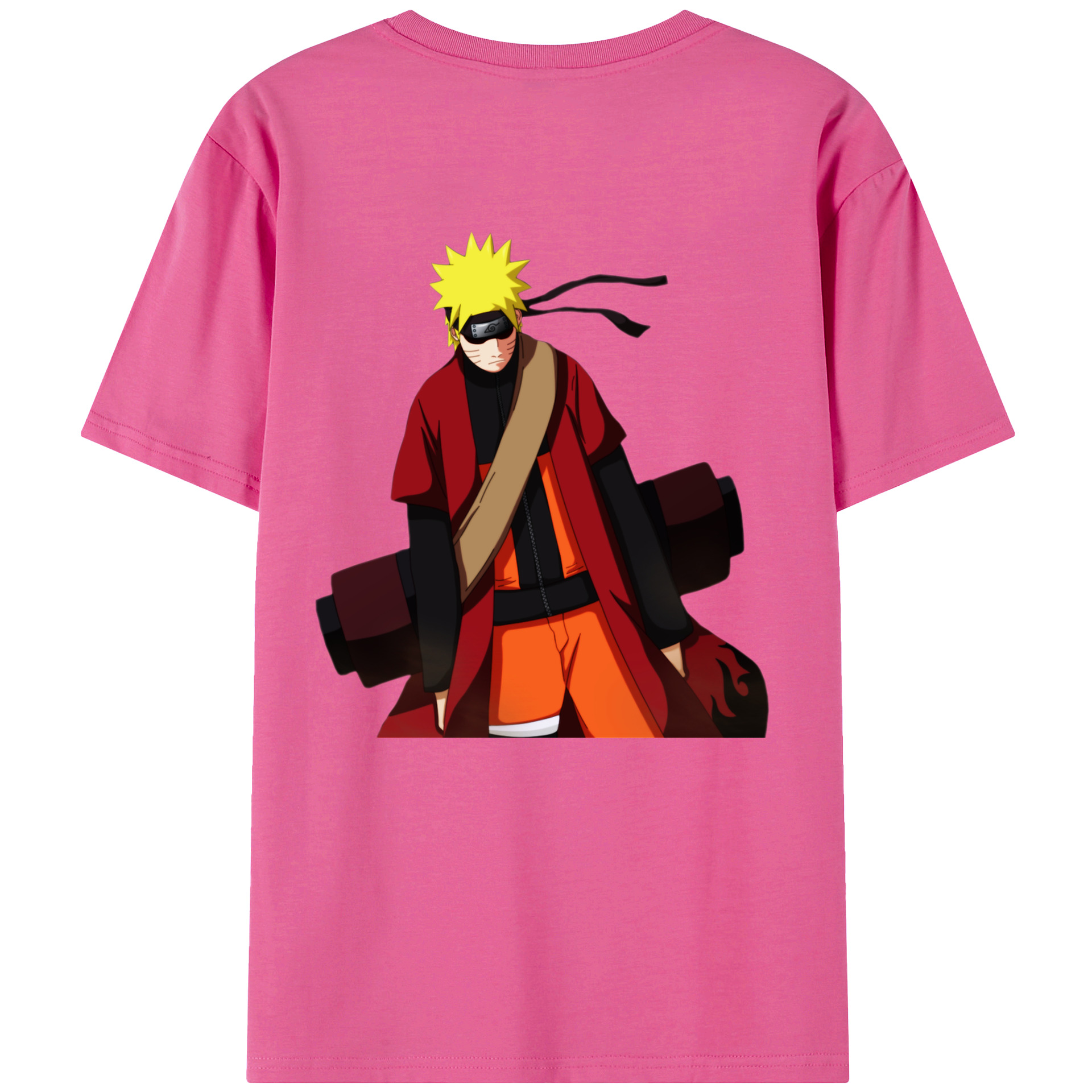 （画像用） NARUTO -ナルト- うずまき ナルト Uzumaki Naruto レディース半袖Tシャツ(バックプリント)