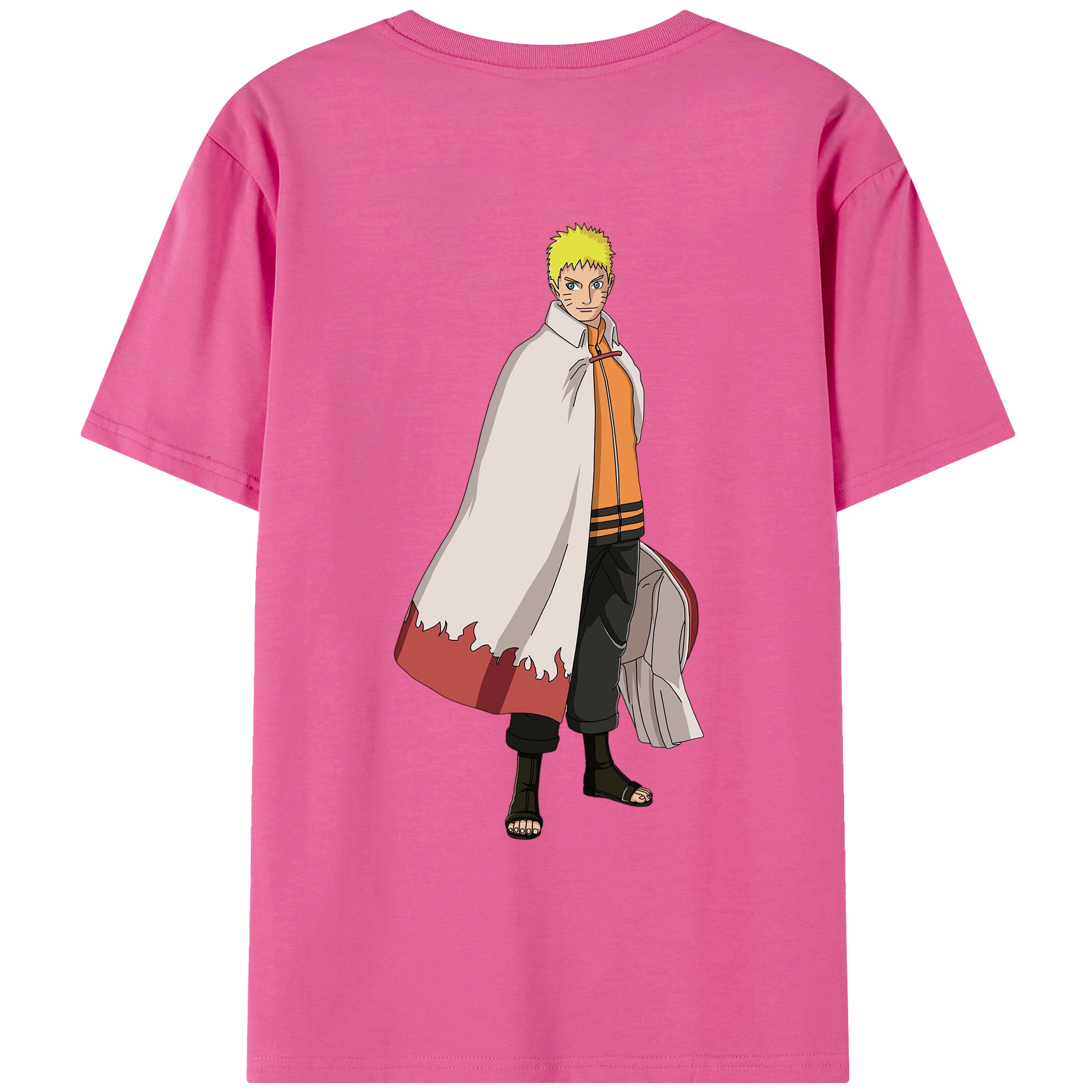（画像用） NARUTO -ナルト- うずまき ナルト Uzumaki Naruto レディース半袖Tシャツ(バックプリント)
