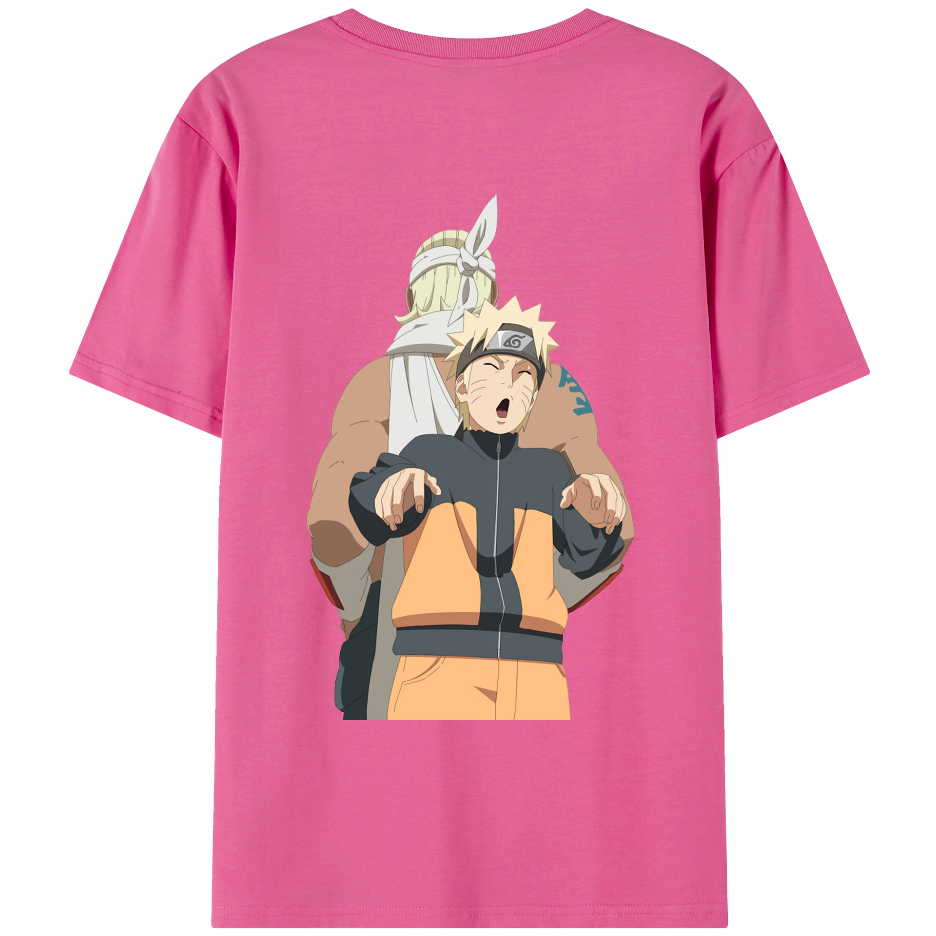 （画像用） NARUTO -ナルト- うずまき ナルト Uzumaki Naruto レディース半袖Tシャツ(バックプリント)