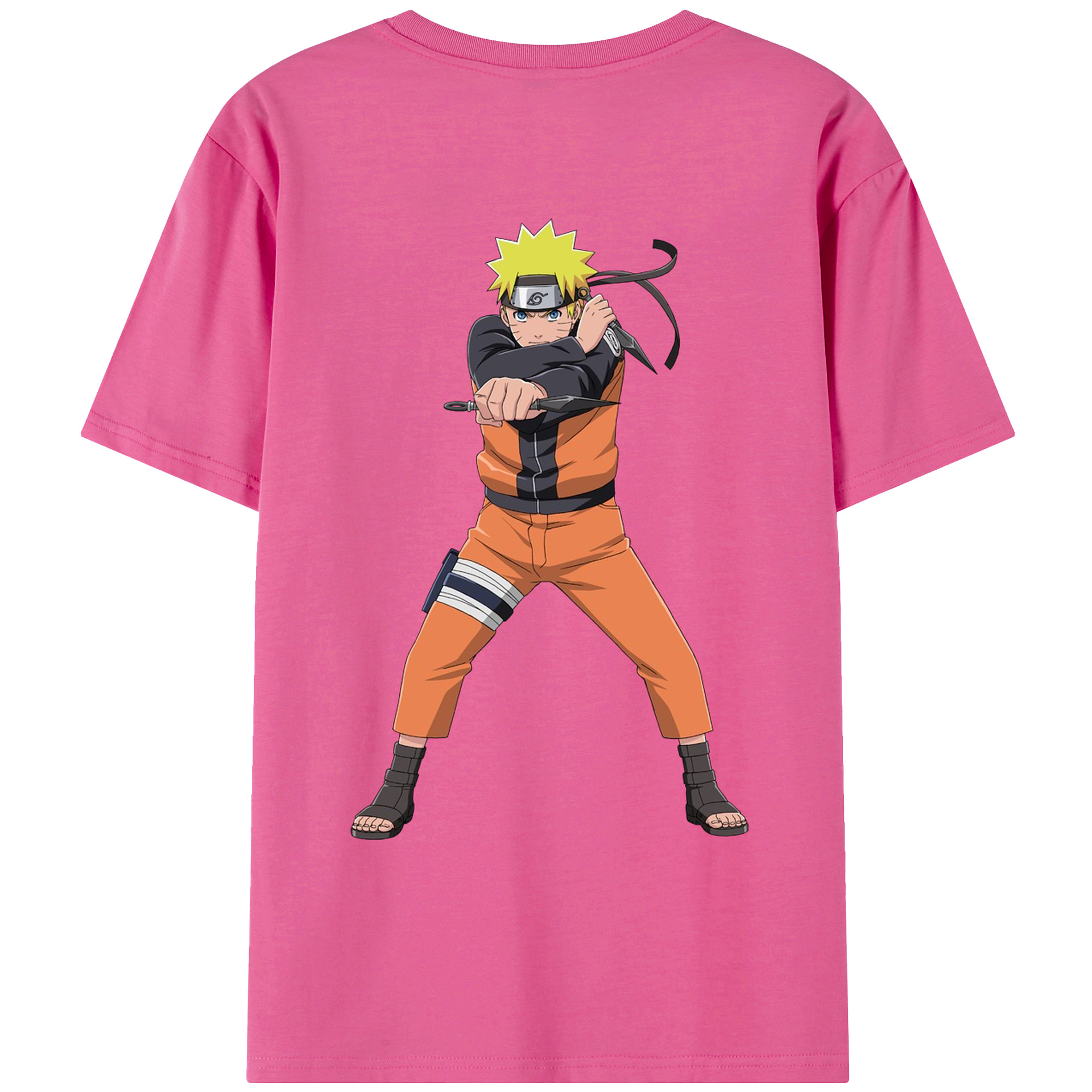 （画像用） NARUTO -ナルト- うずまき ナルト Uzumaki Naruto レディース半袖Tシャツ(バックプリント)