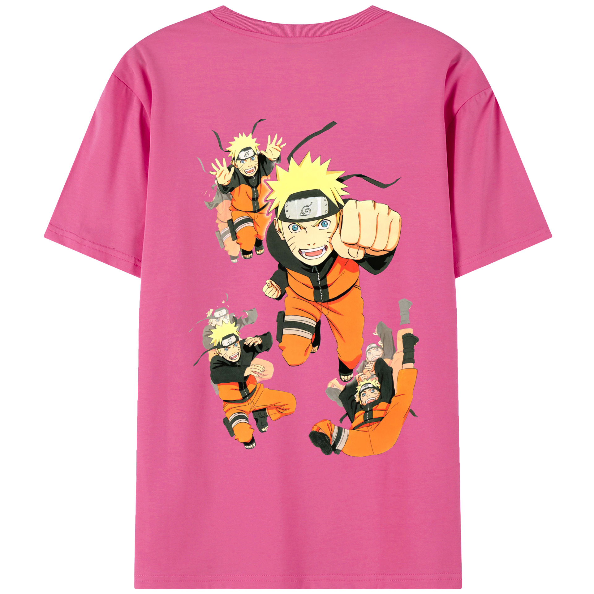 （画像用） NARUTO -ナルト- うずまき ナルト Uzumaki Naruto レディース半袖Tシャツ(バックプリント)