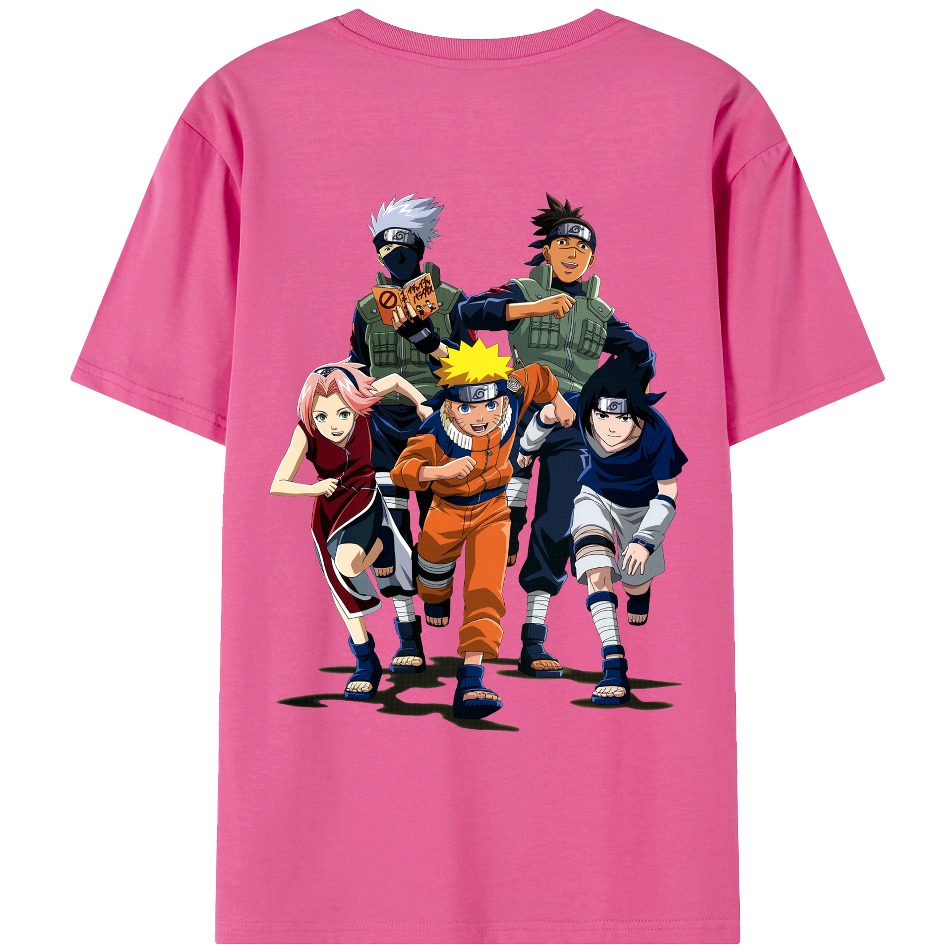 （画像用） NARUTO -ナルト- うずまき ナルト Uzumaki Naruto レディース半袖Tシャツ(バックプリント)
