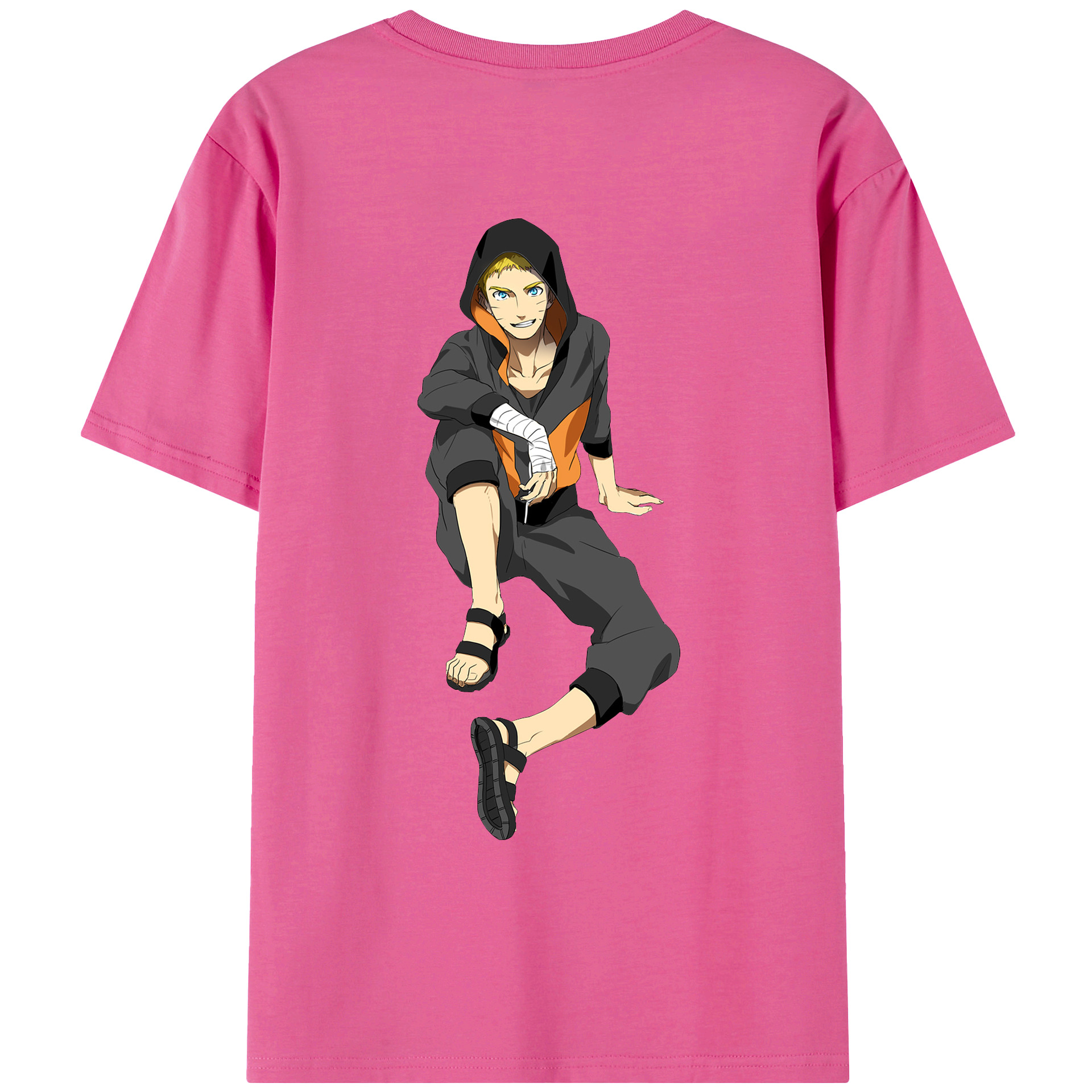 （画像用） NARUTO -ナルト- うずまき ナルト Uzumaki Naruto レディース半袖Tシャツ(バックプリント)