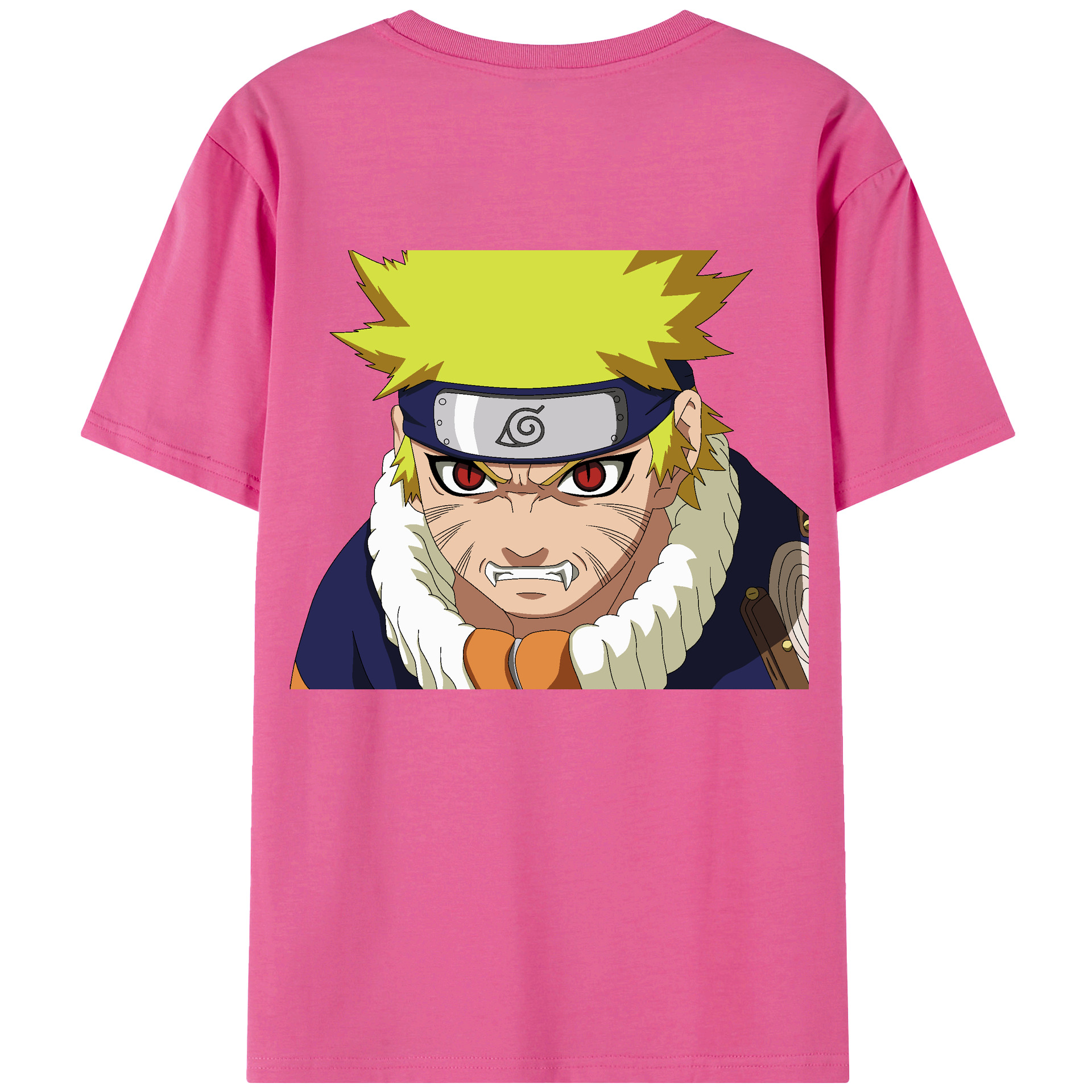 （画像用） NARUTO -ナルト- うずまき ナルト Uzumaki Naruto レディース半袖Tシャツ(バックプリント)