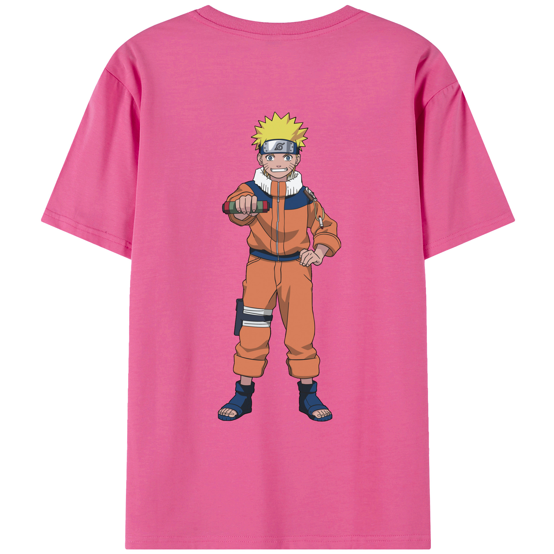 （画像用） NARUTO -ナルト- うずまき ナルト Uzumaki Naruto レディース半袖Tシャツ(バックプリント)
