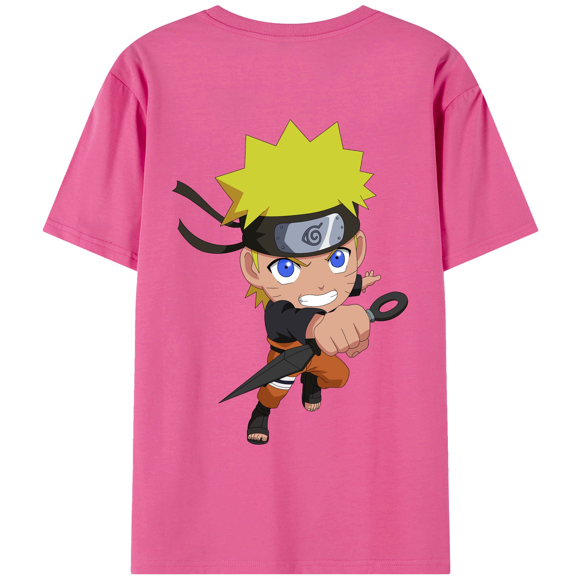 （画像用） NARUTO -ナルト- うずまき ナルト Uzumaki Naruto レディース半袖Tシャツ(バックプリント)