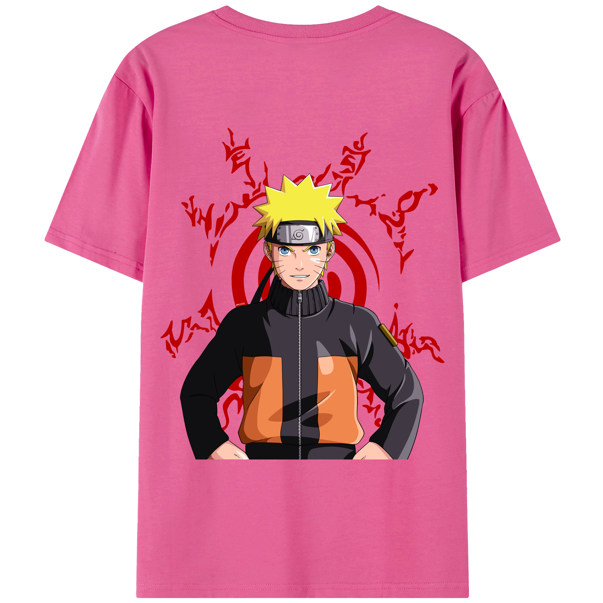 （画像用） NARUTO -ナルト- うずまき ナルト Uzumaki Naruto レディース半袖Tシャツ(バックプリント)