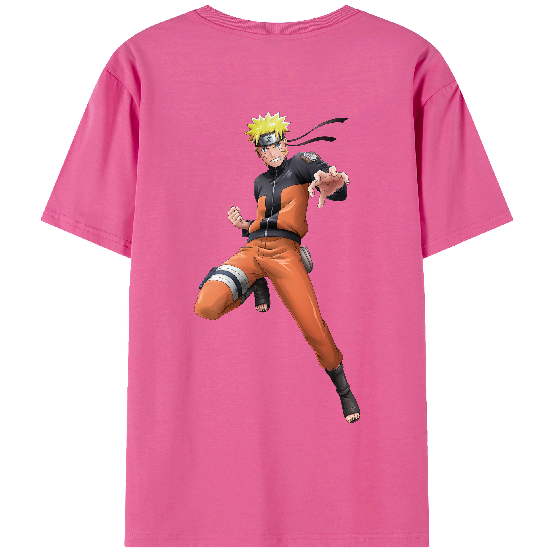 （画像用） NARUTO -ナルト- うずまき ナルト Uzumaki Naruto レディース半袖Tシャツ(バックプリント)