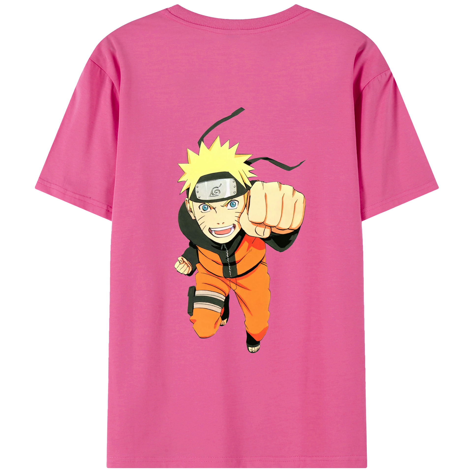 （画像用） NARUTO -ナルト- うずまき ナルト Uzumaki Naruto レディース半袖Tシャツ(バックプリント)