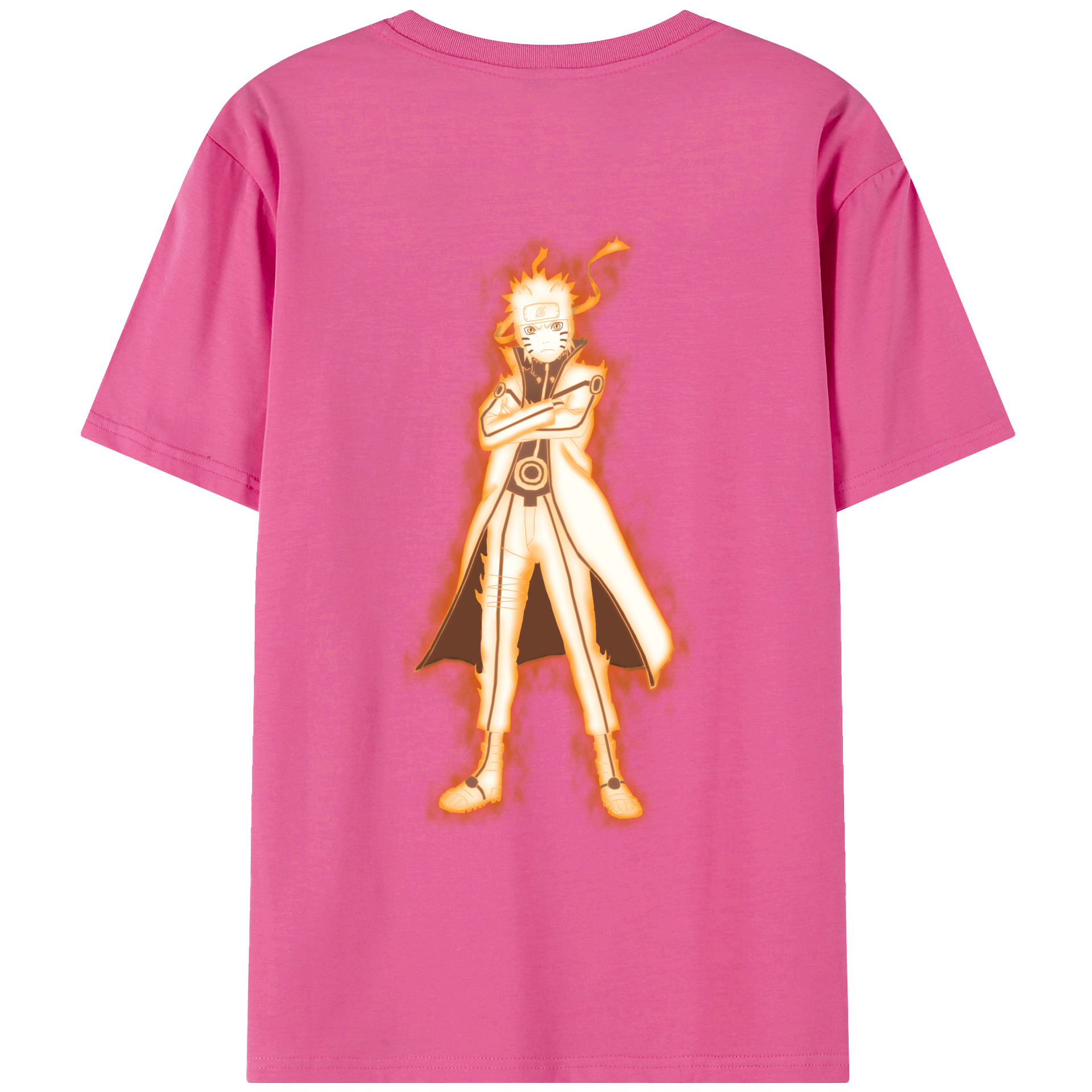 （画像用） NARUTO -ナルト- うずまき ナルト Uzumaki Naruto レディース半袖Tシャツ(バックプリント)