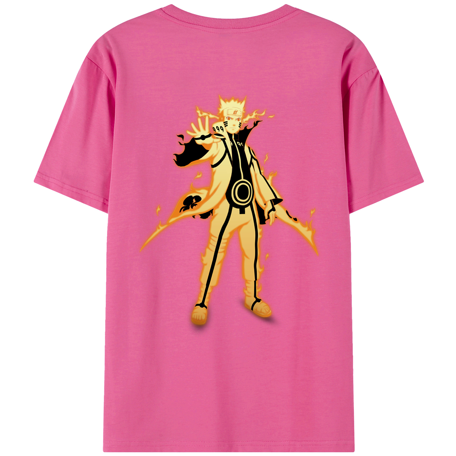 （画像用） NARUTO -ナルト- うずまき ナルト Uzumaki Naruto レディース半袖Tシャツ(バックプリント)