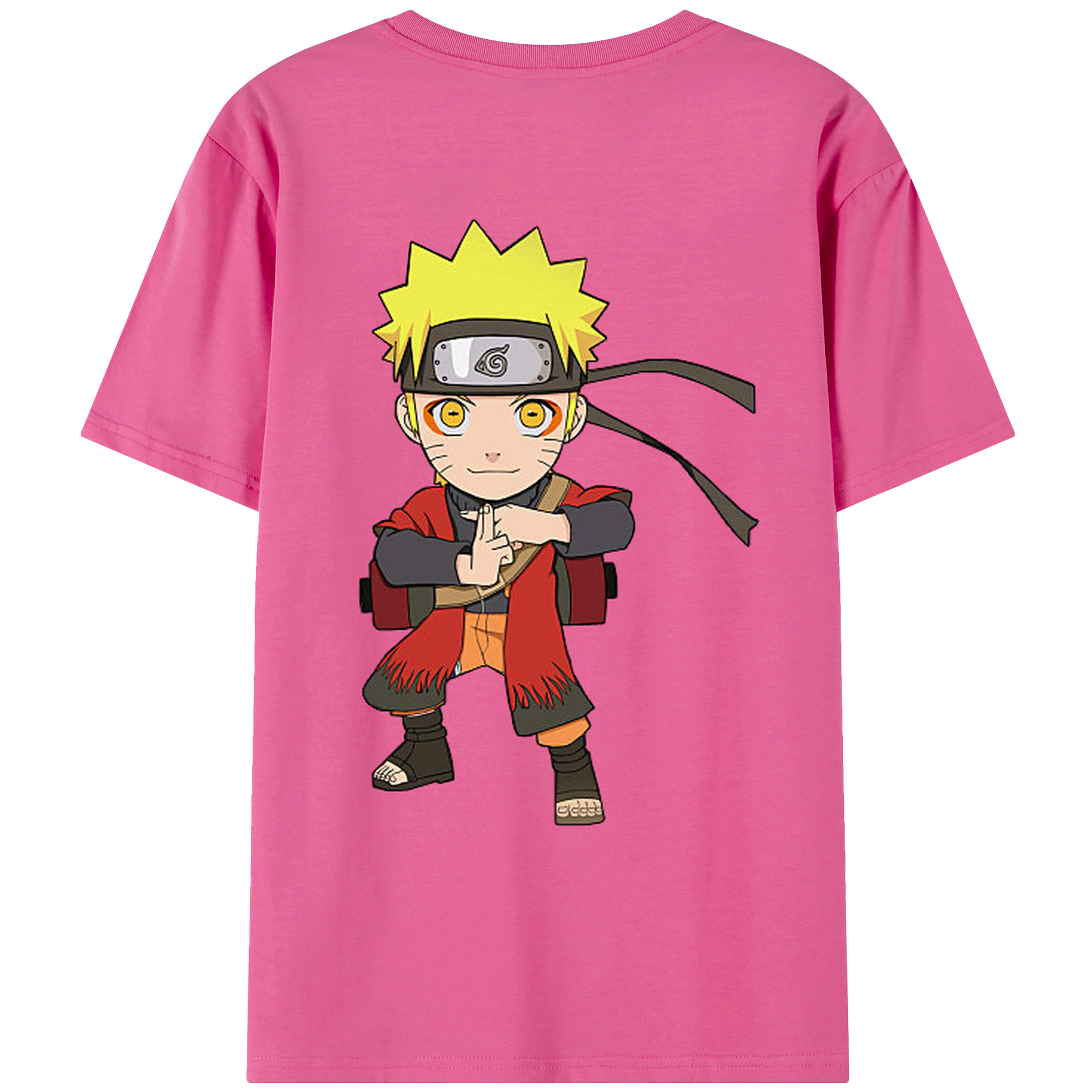 （画像用） NARUTO -ナルト- うずまき ナルト Uzumaki Naruto レディース半袖Tシャツ(バックプリント)