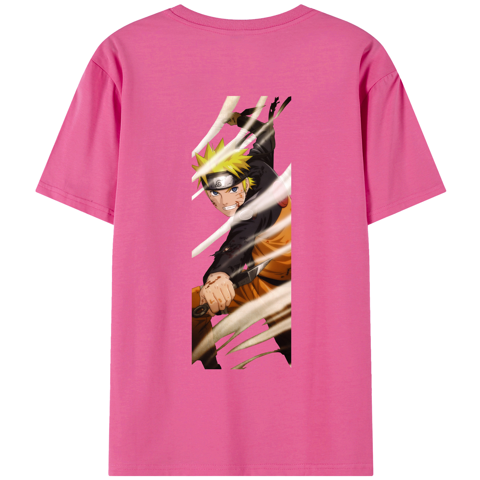 （画像用） NARUTO -ナルト- うずまき ナルト Uzumaki Naruto レディース半袖Tシャツ(バックプリント)