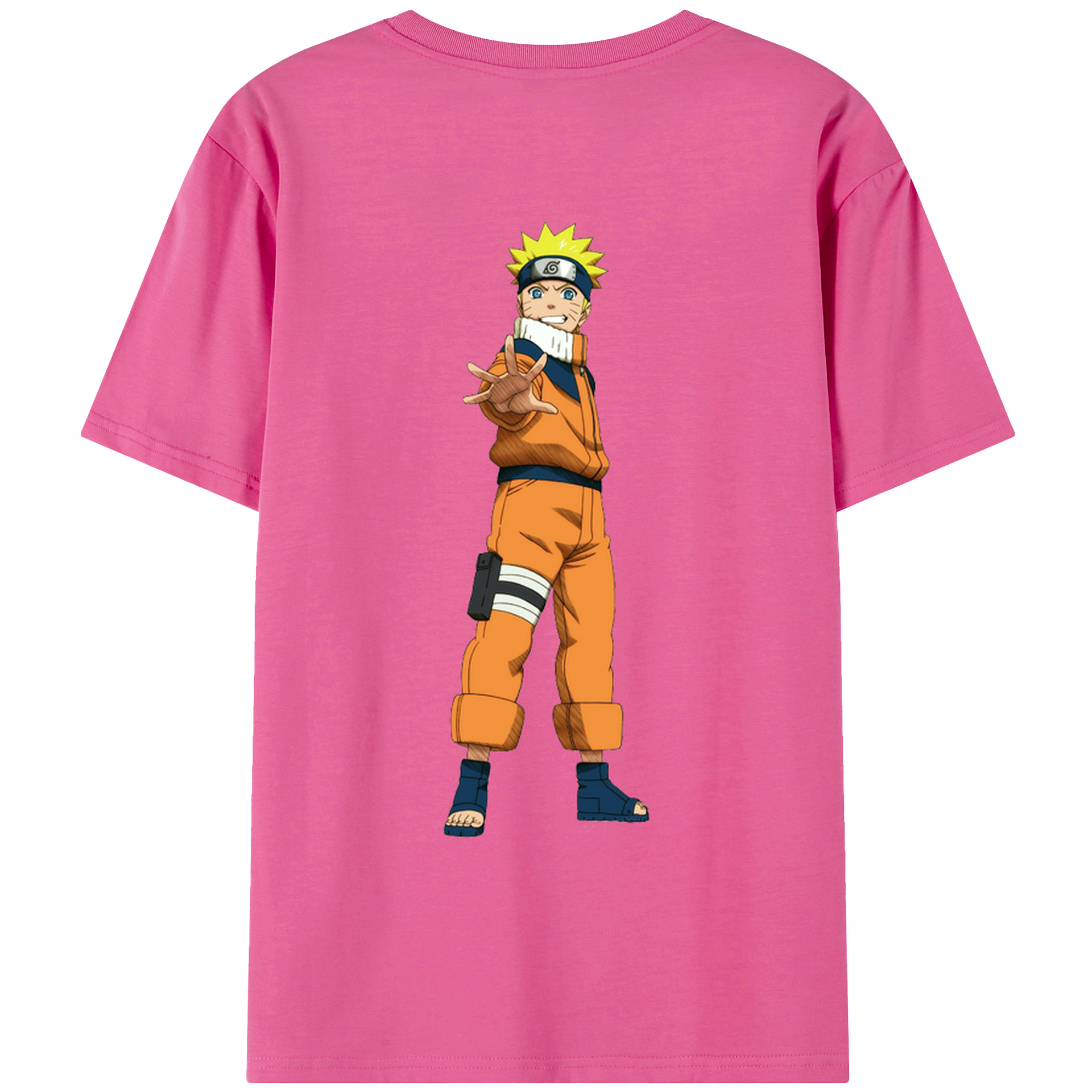 （画像用） NARUTO -ナルト- うずまき ナルト Uzumaki Naruto レディース半袖Tシャツ(バックプリント)