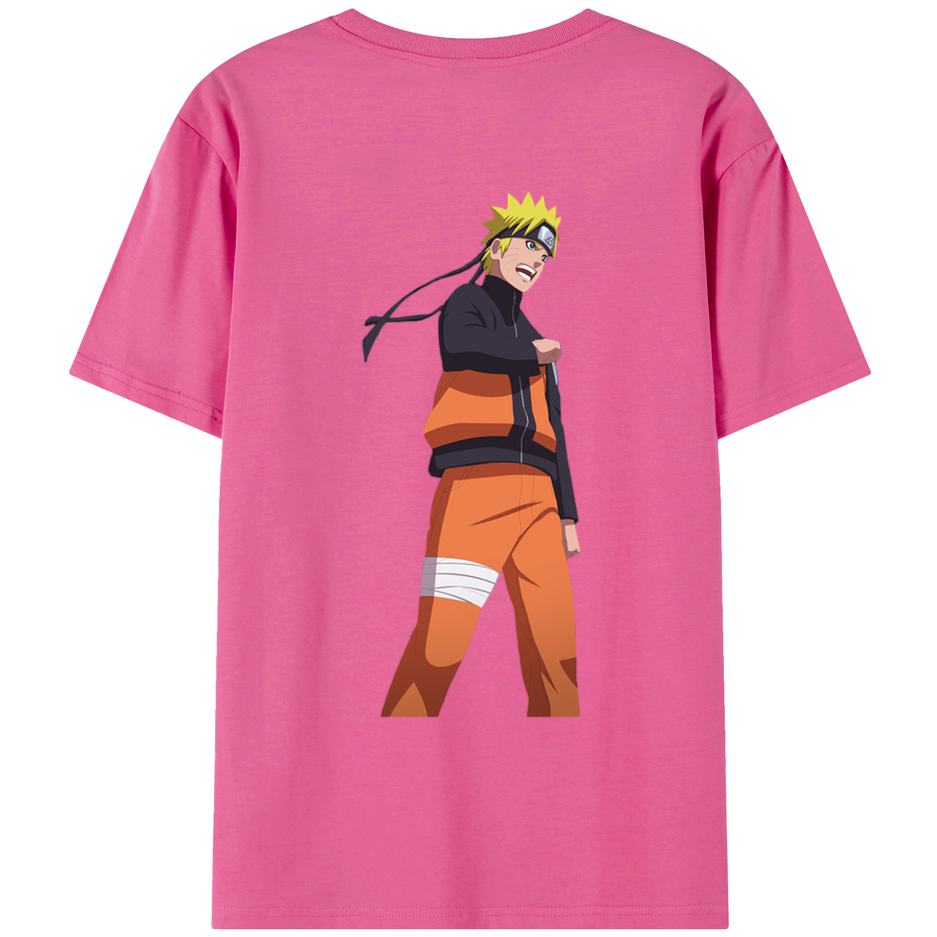 （画像用） NARUTO -ナルト- うずまき ナルト Uzumaki Naruto レディース半袖Tシャツ(バックプリント)