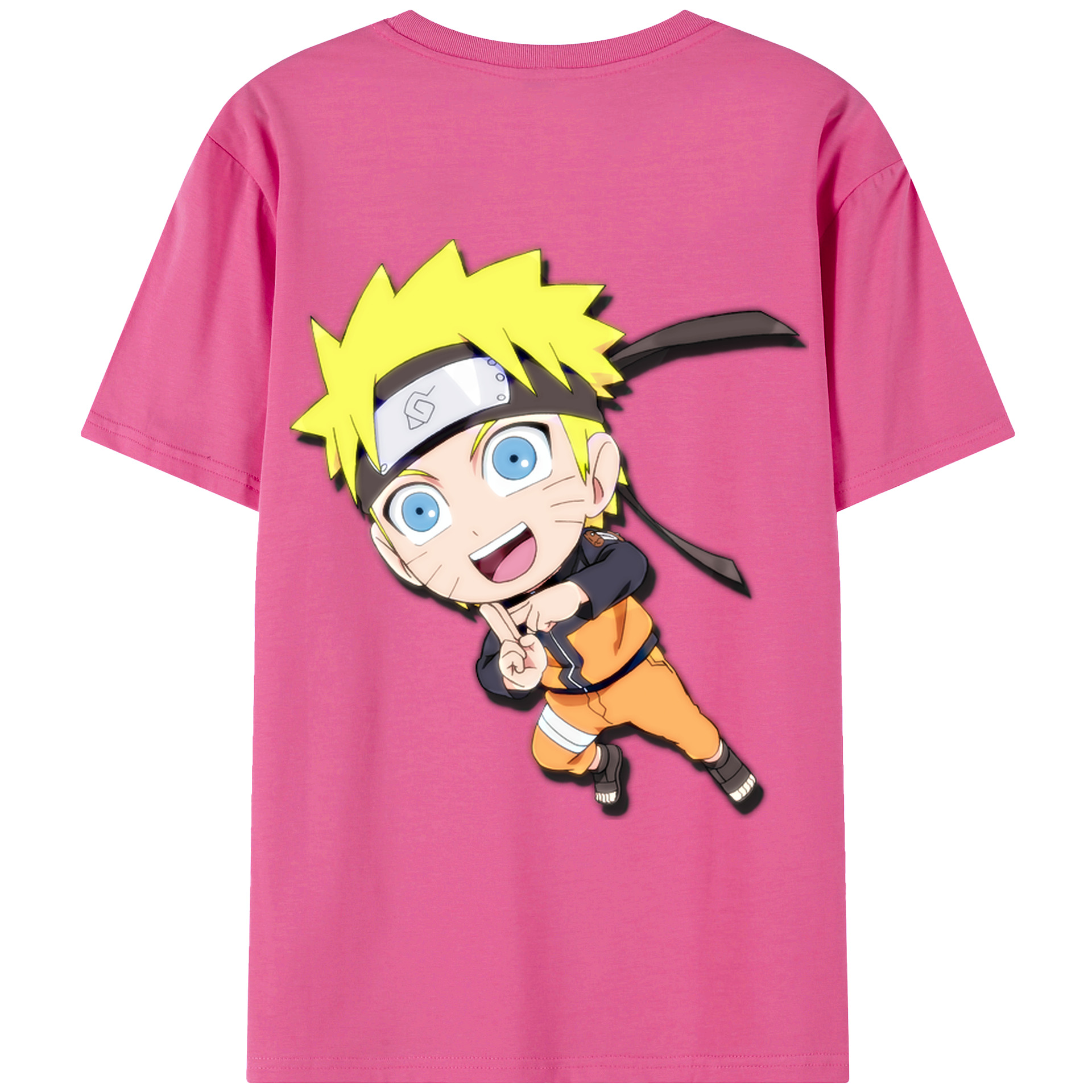 （画像用） NARUTO -ナルト- うずまき ナルト Uzumaki Naruto レディース半袖Tシャツ(バックプリント)