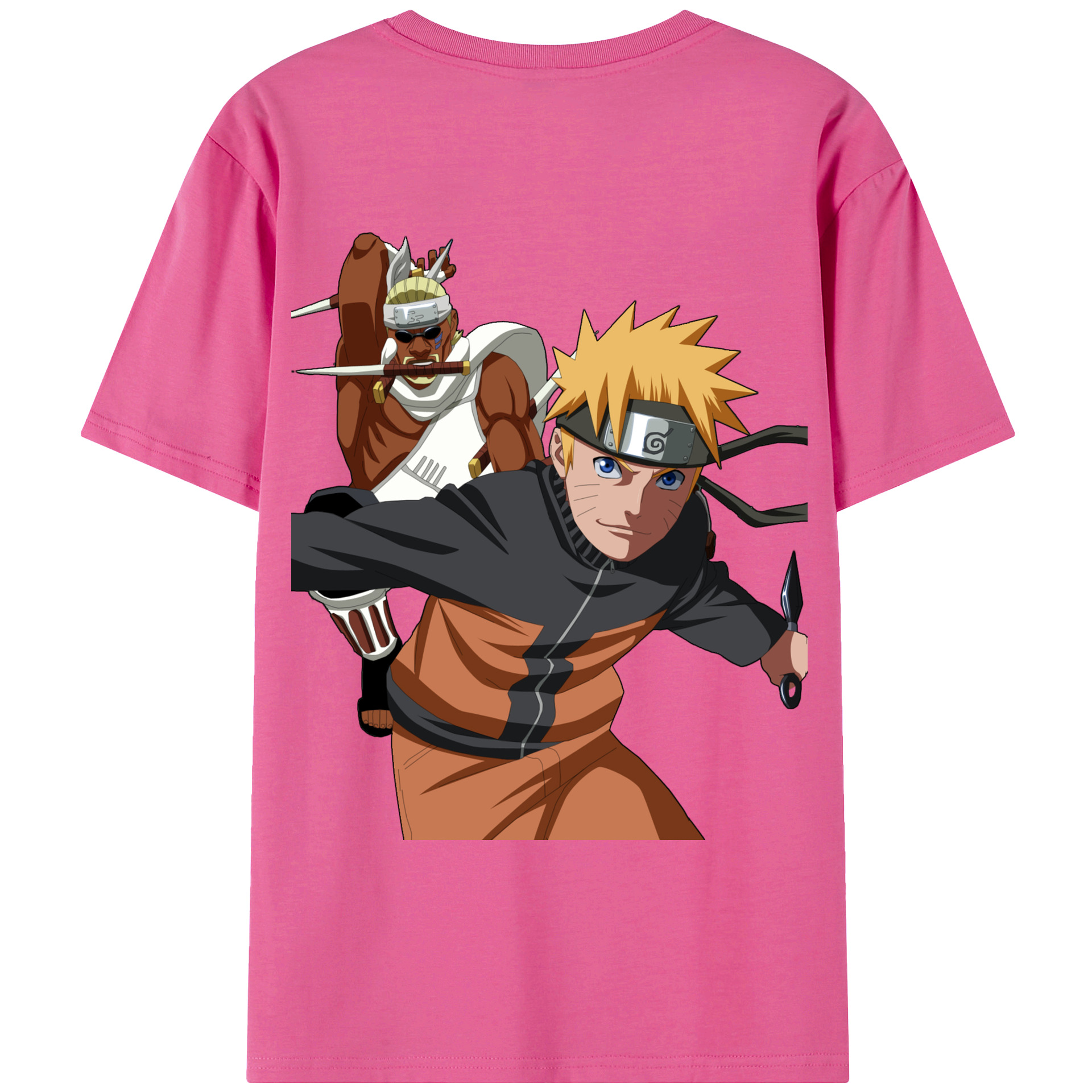（画像用） NARUTO -ナルト- うずまき ナルト Uzumaki Naruto レディース半袖Tシャツ(バックプリント)