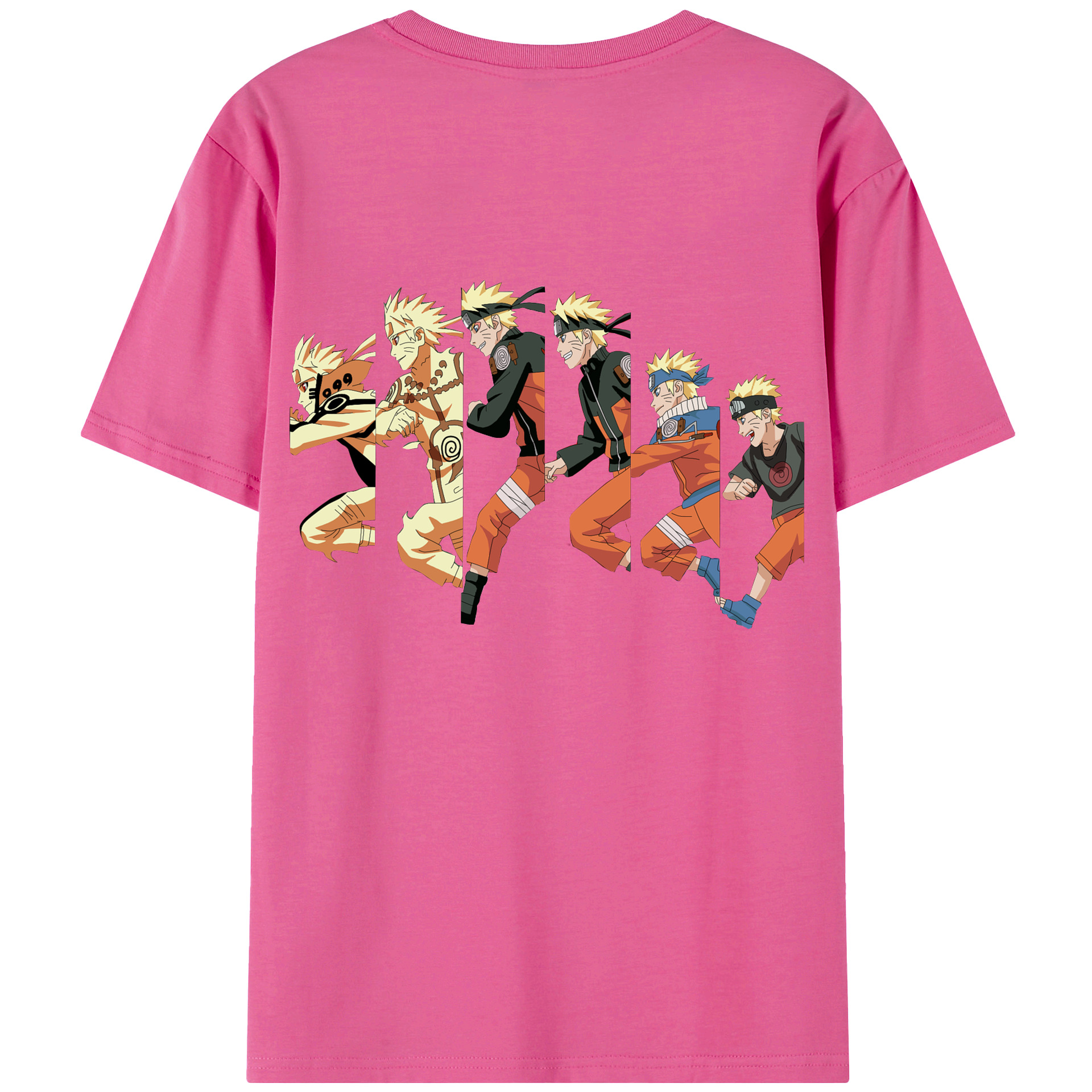 （画像用） NARUTO -ナルト- うずまき ナルト Uzumaki Naruto レディース半袖Tシャツ(バックプリント)