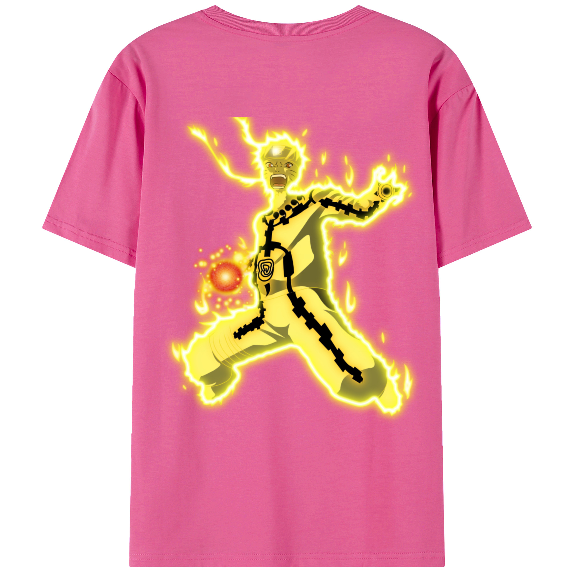 （画像用） NARUTO -ナルト- うずまき ナルト Uzumaki Naruto レディース半袖Tシャツ(バックプリント)