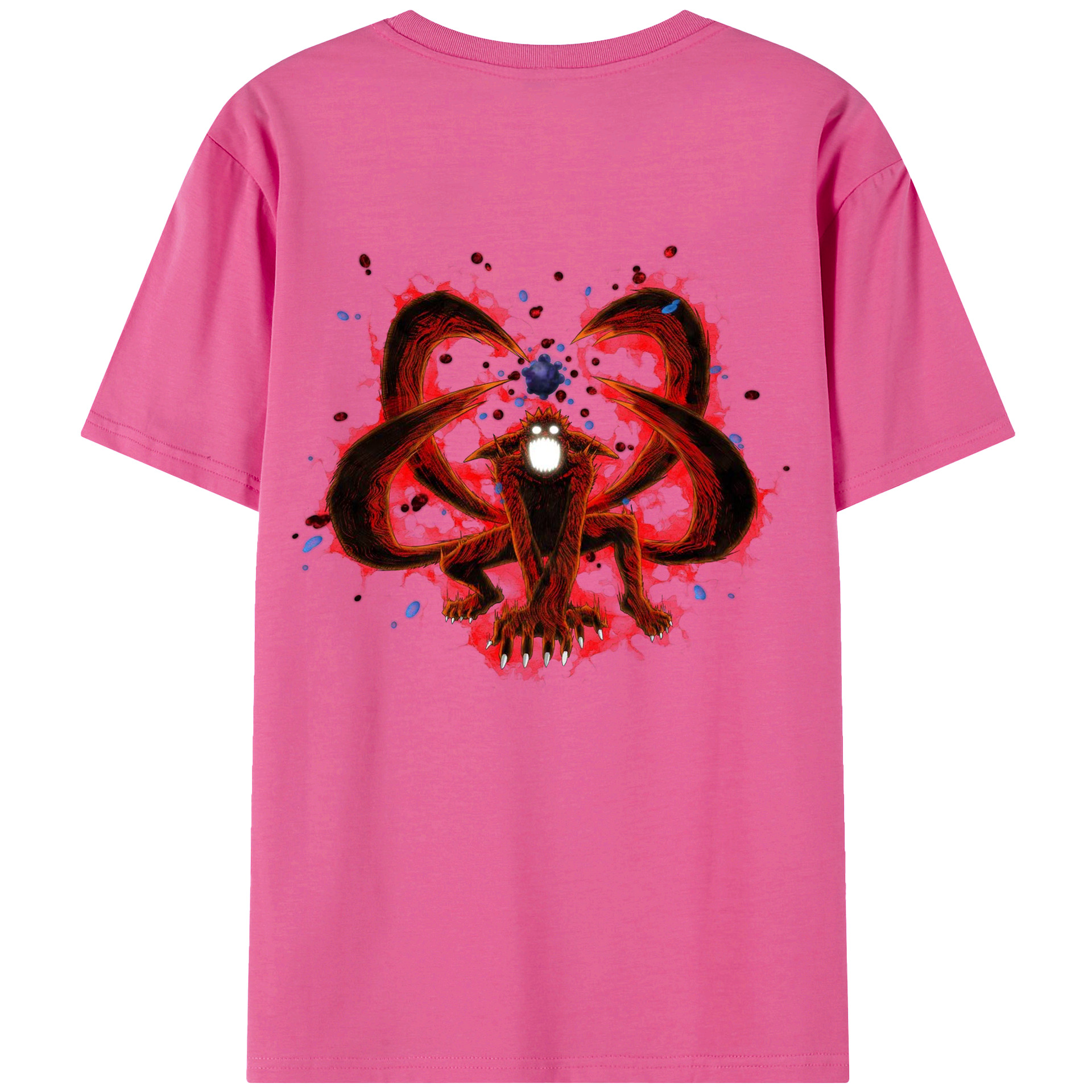 （画像用） NARUTO -ナルト- うずまき ナルト Uzumaki Naruto レディース半袖Tシャツ(バックプリント)