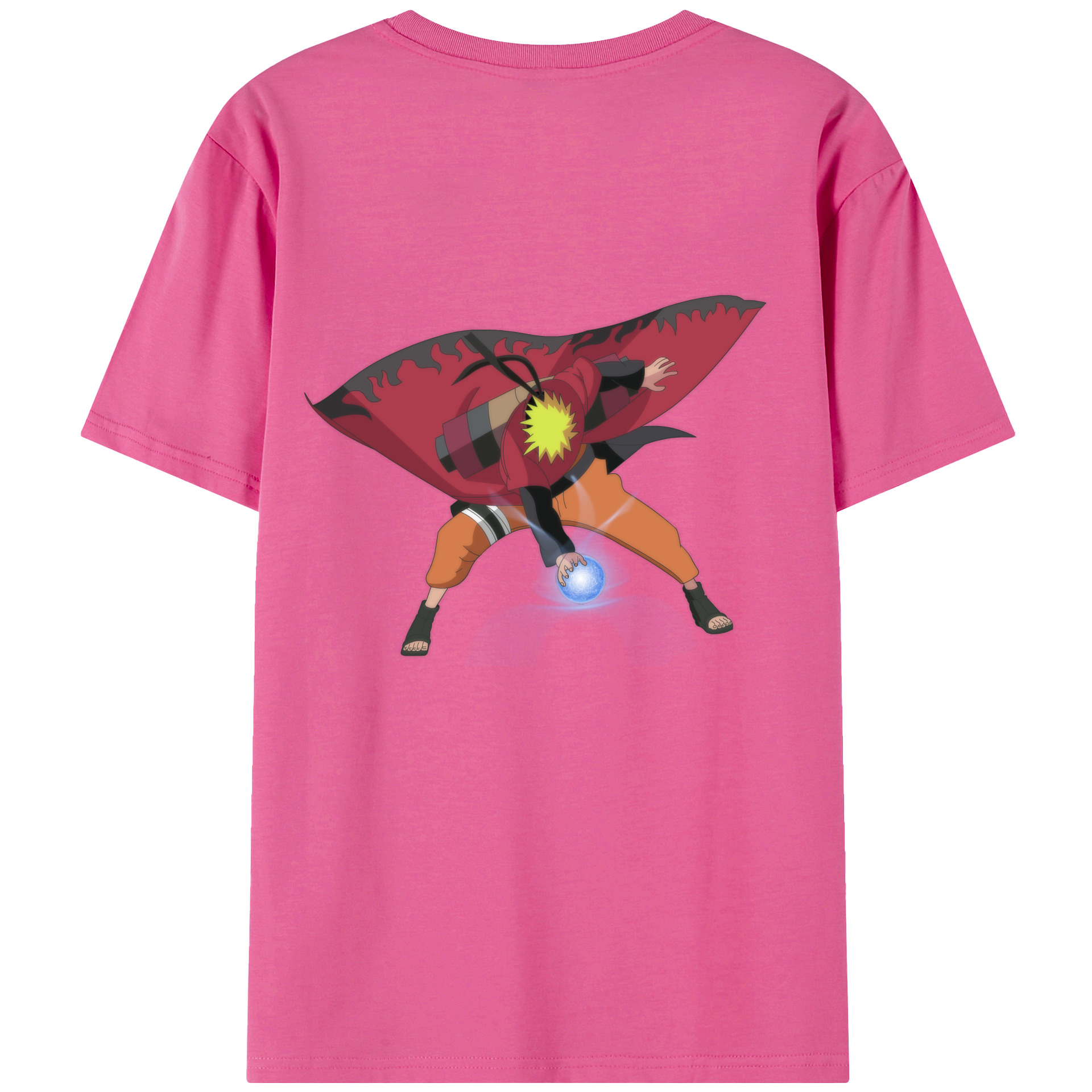 （画像用） NARUTO -ナルト- うずまき ナルト Uzumaki Naruto レディース半袖Tシャツ(バックプリント)