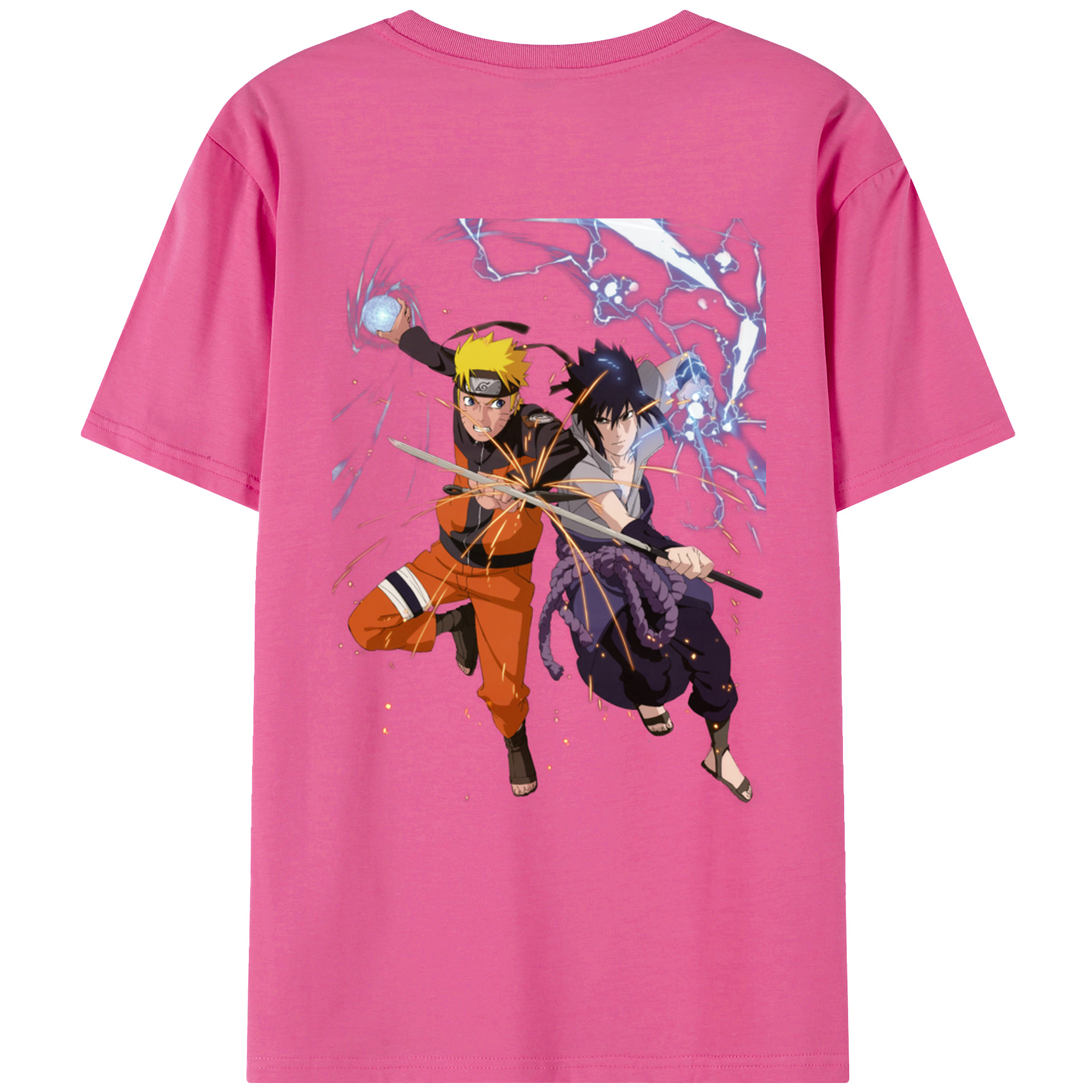 （画像用） NARUTO -ナルト- うずまき ナルト Uzumaki Naruto レディース半袖Tシャツ(バックプリント)